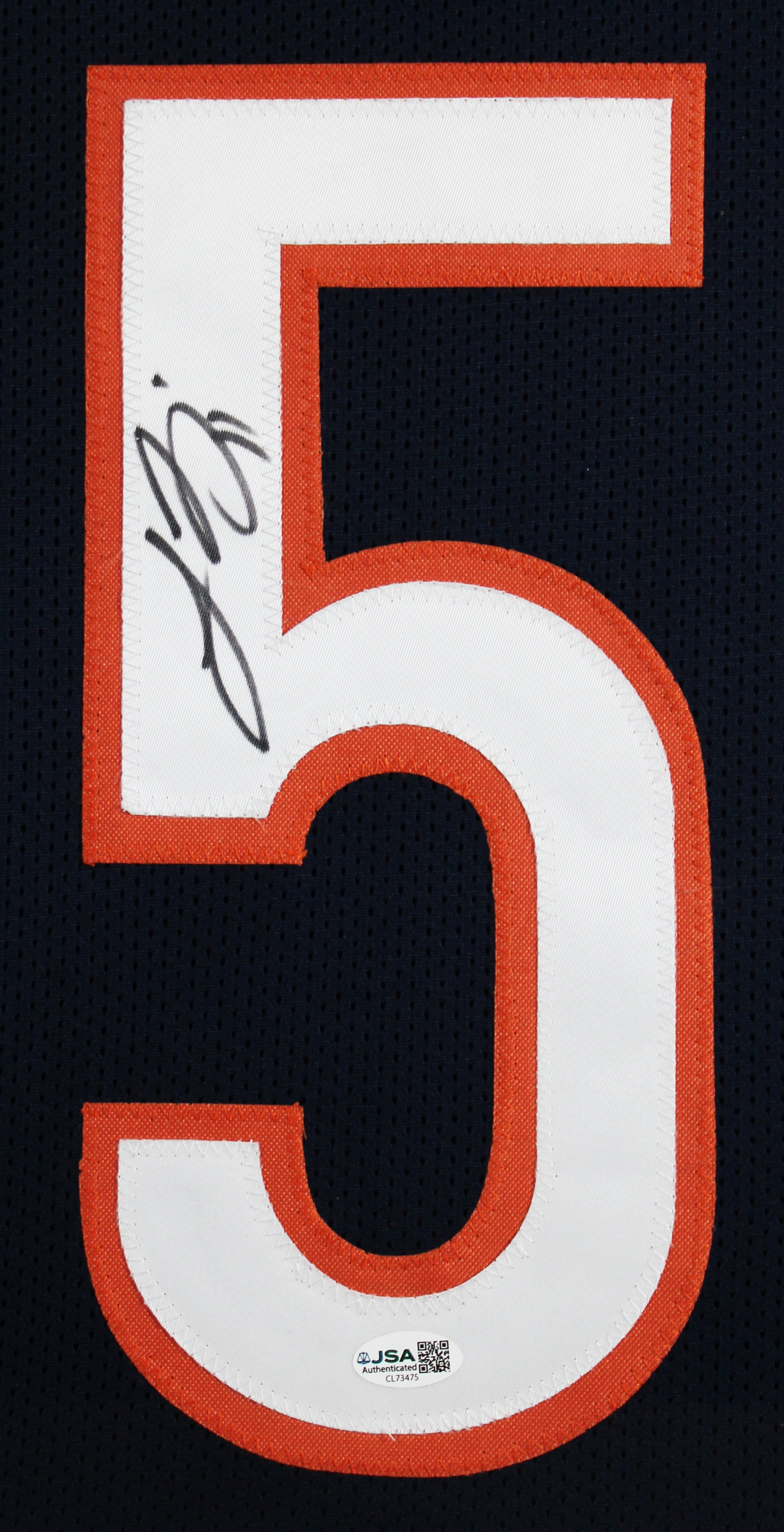 Lance Briggs Authentic Signed Navy Pro Style Framed Jersey Autographed JSA