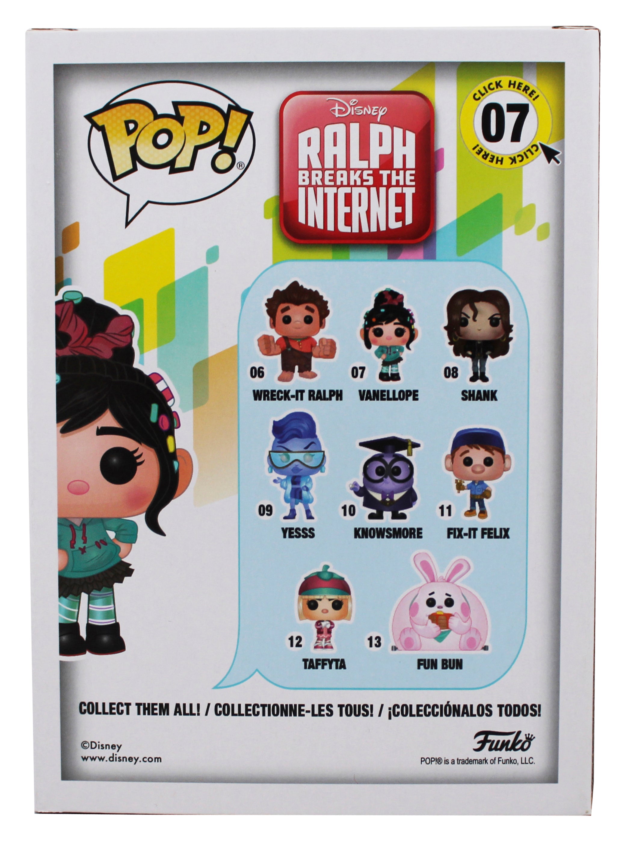 Sarah Silverman Wreck It Ralph Signed Vanellope #07 Funko Pop Vinyl Figure BAS