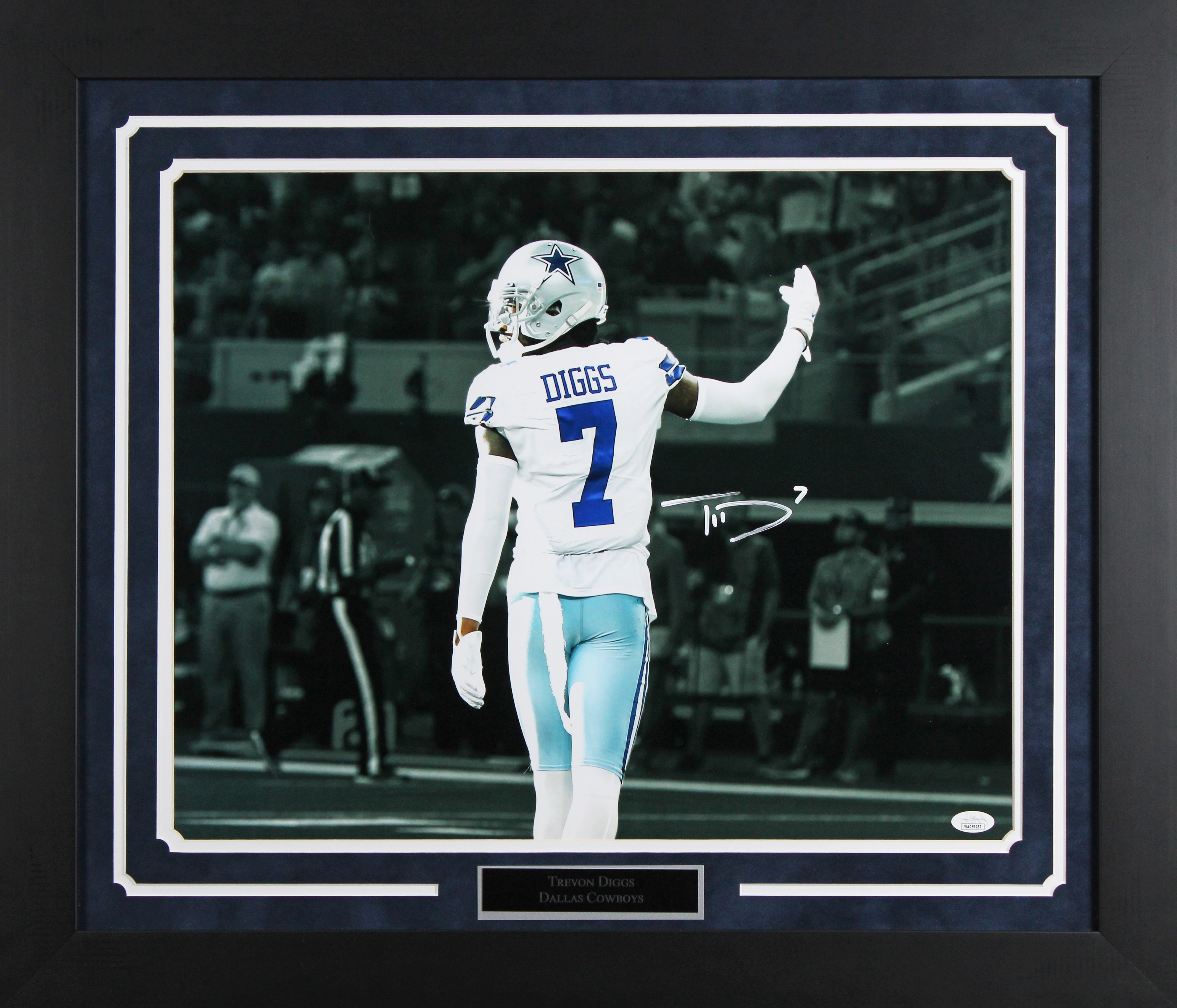 Cowboys Trevon Diggs Authentic Signed 16x20 Framed Spotlight Photo JSA #WA59297