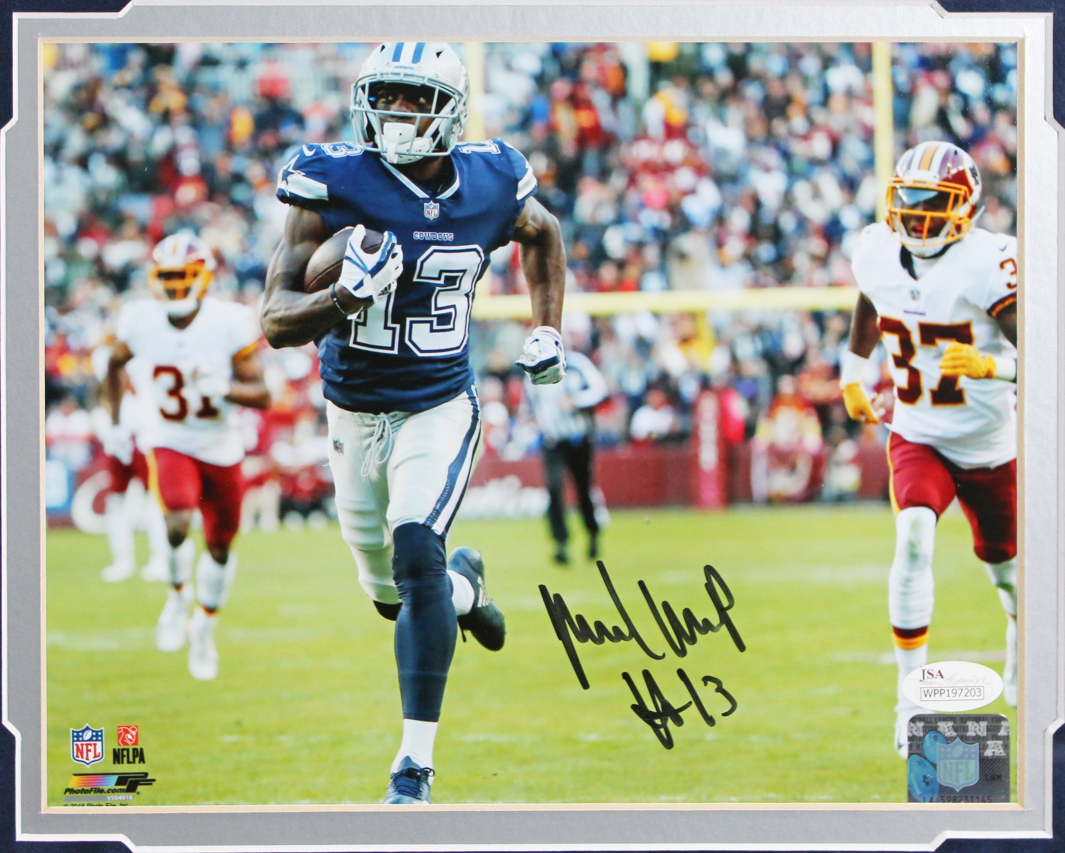 Cowboys Michael Gallup Authentic Signed 8x10 Framed Photo JSA #WPP197203
