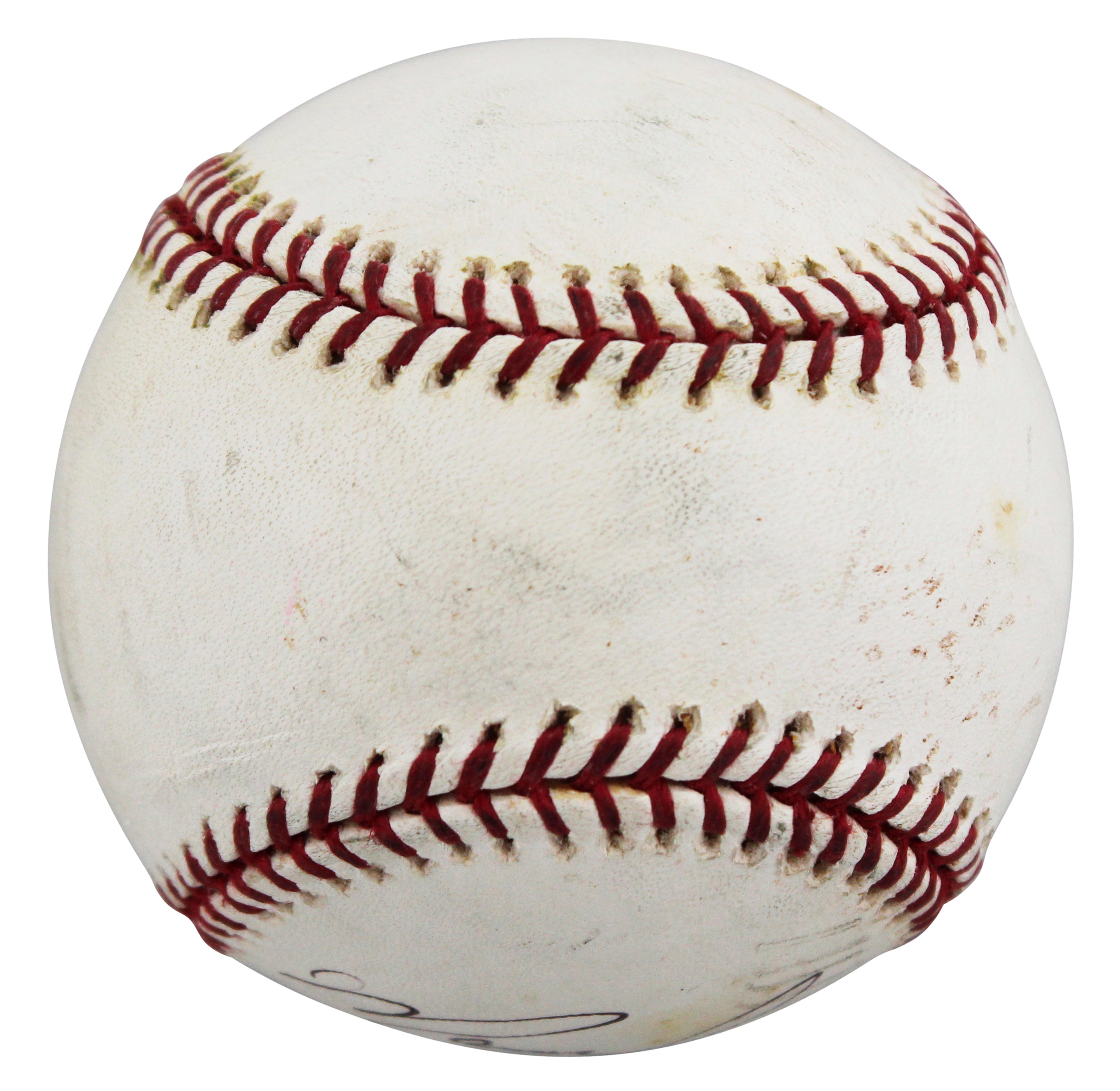 Braves Marquis Grissom Signed Practice Used Selig OML Baseball BAS #BV70372