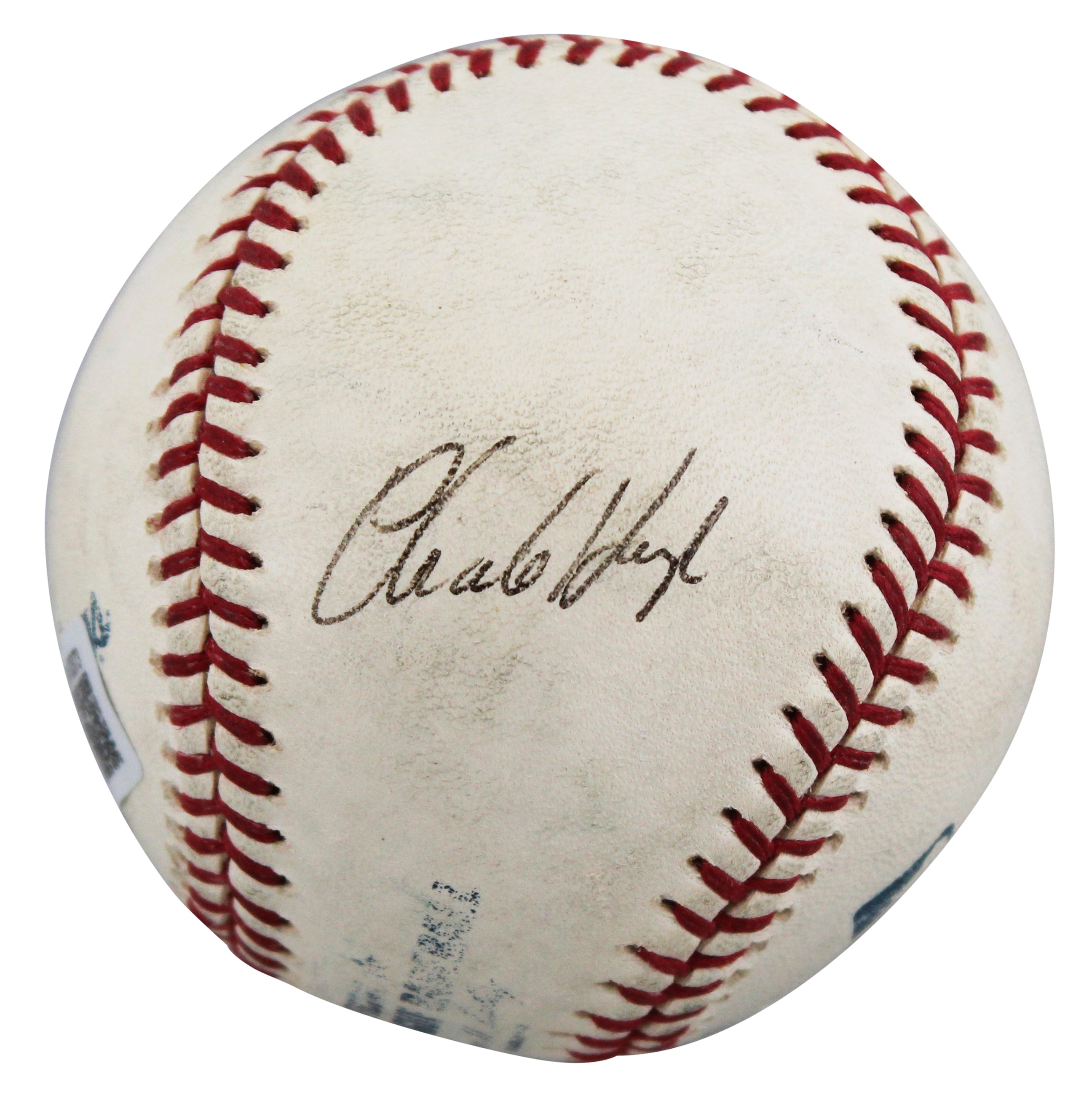 Dodgers Charlie Hough Authentic Signed Game Used Selig OML Baseball BAS #BV70373