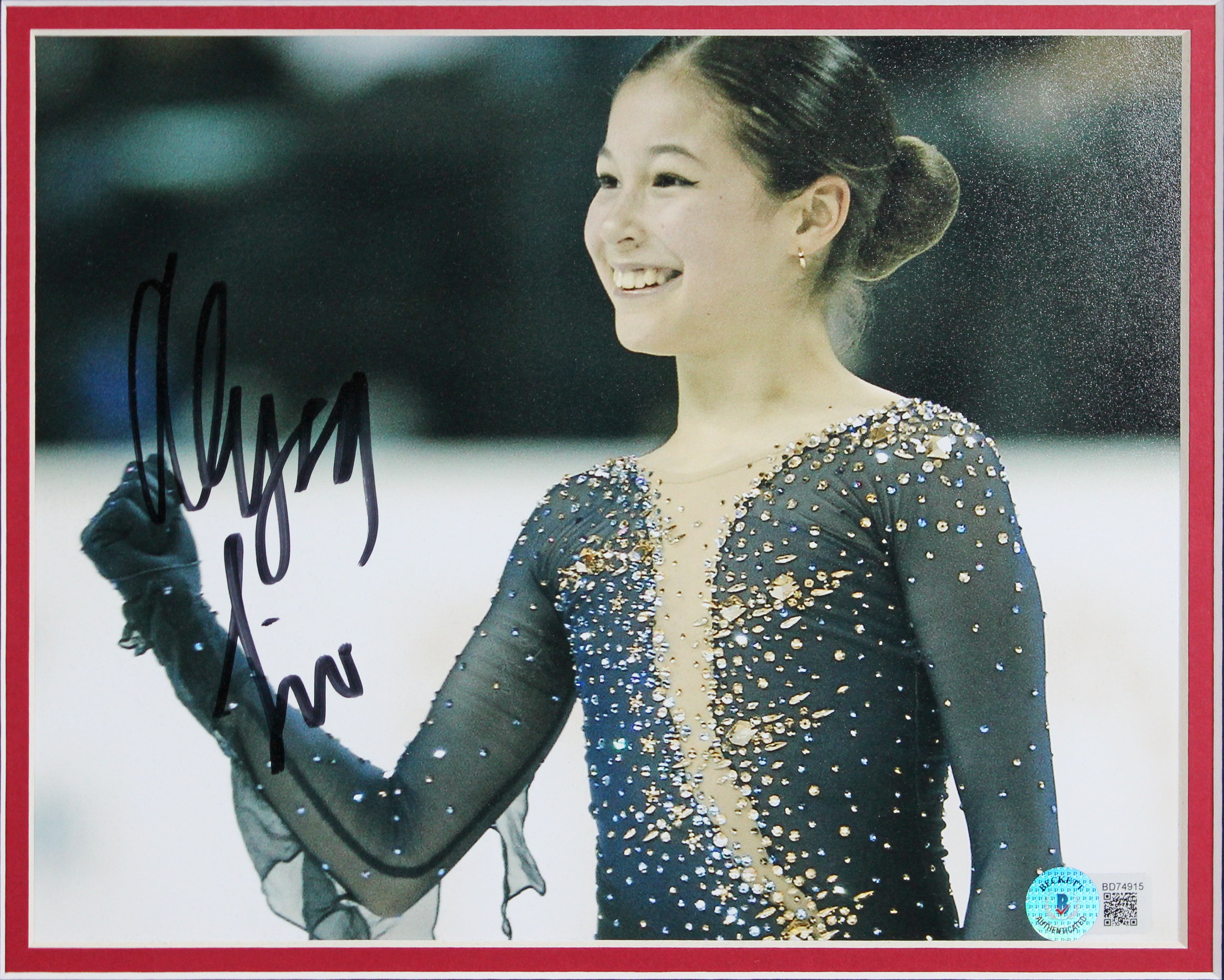 Alysa Liu Olympic Figure Skating Authentic Signed 8x10 Framed Photo BAS #BD74915