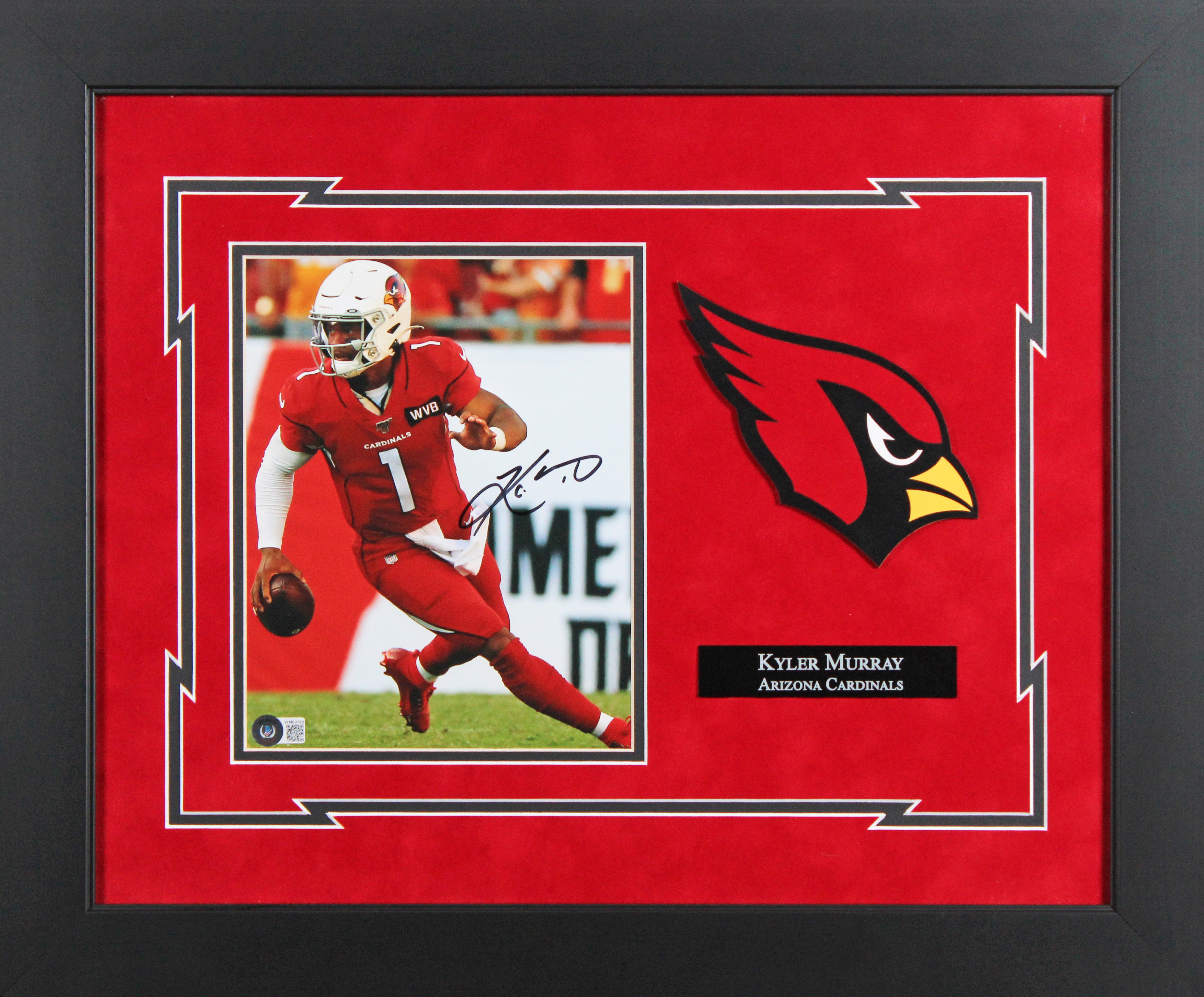 Cardinals Kyler Murray Authentic Signed 8x10 Framed Photo BAS #WM03189