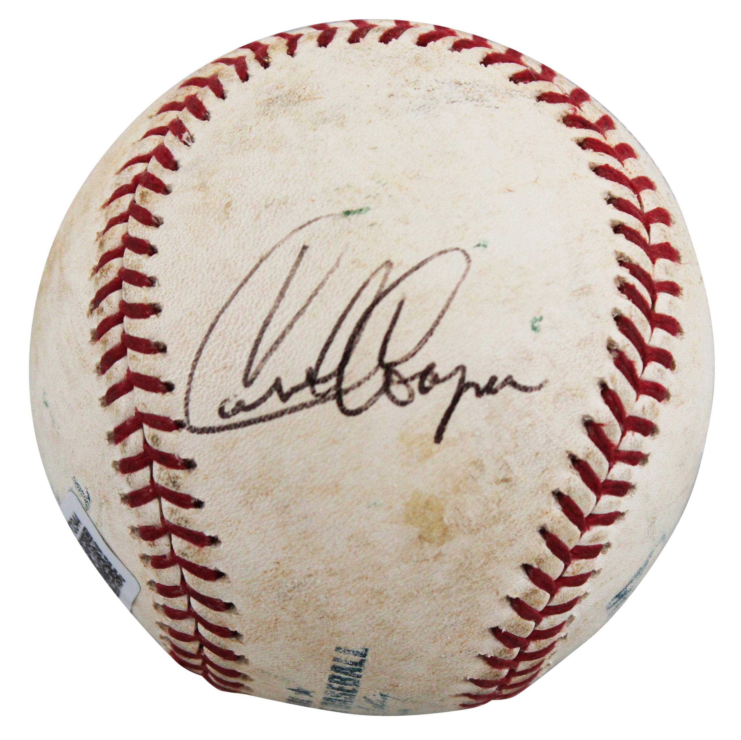 Brewers Cecil Cooper Authentic Signed Game Used Selig OML Baseball BAS #BV70344