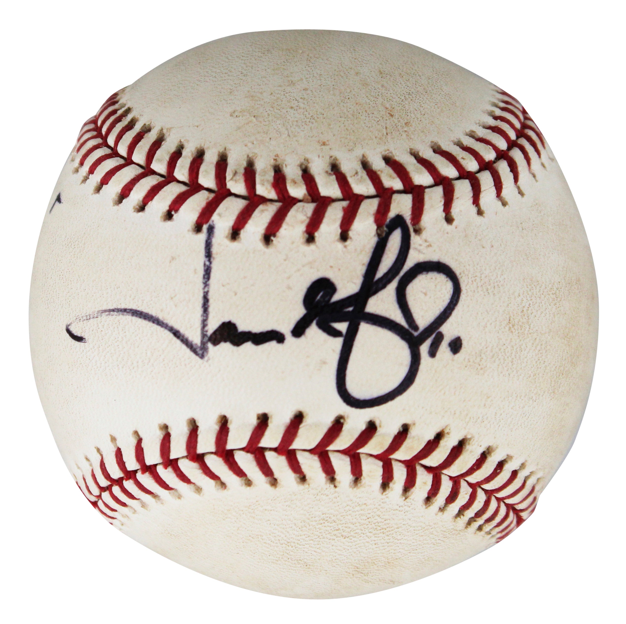 Athletics Jason Giambi Signed Game Used Allen Selig OML Baseball BAS #BV70375