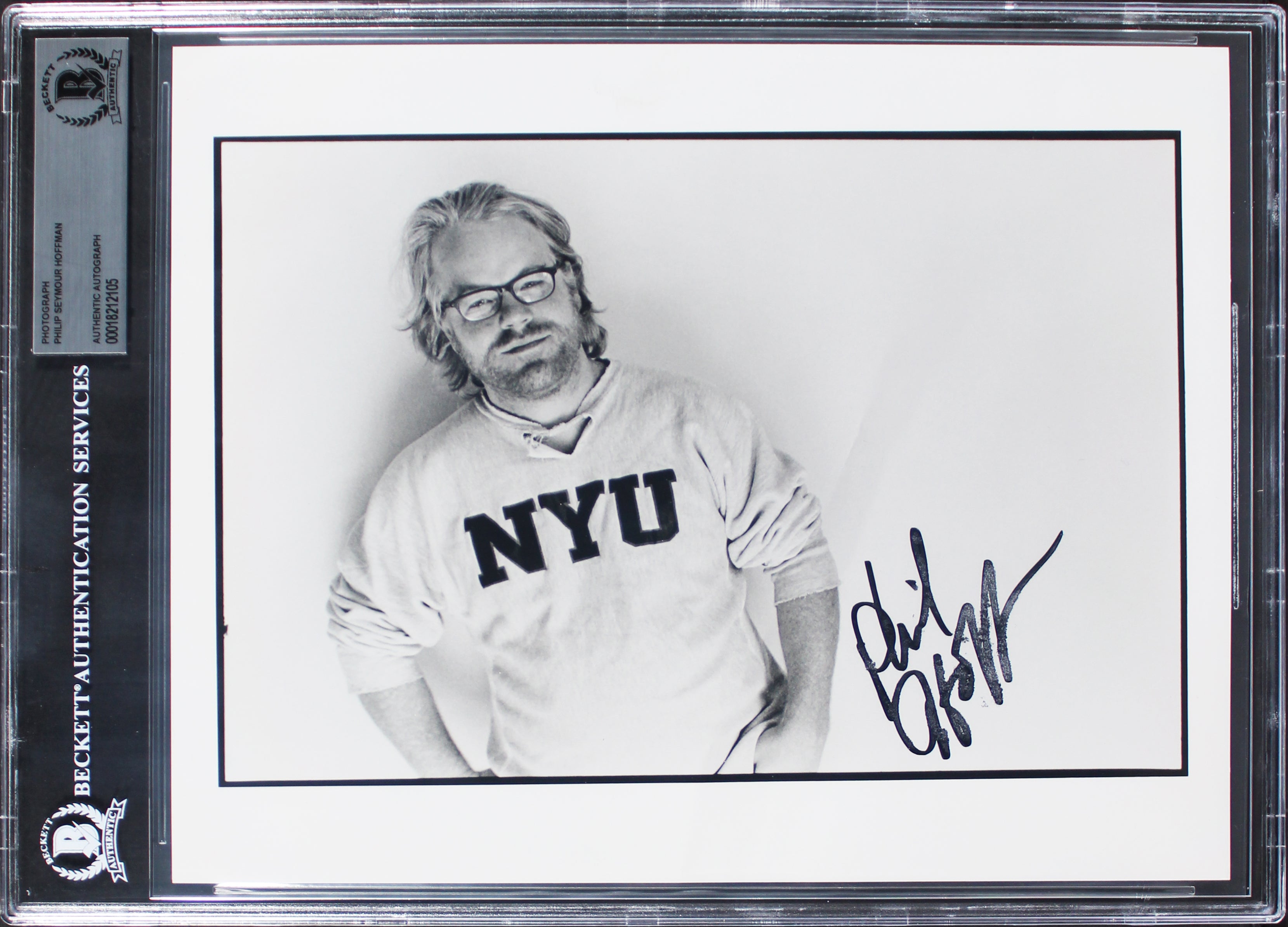 Philip Seymour Hoffman Capote Authentic Signed 8x10 Photo BAS Slabbed 3