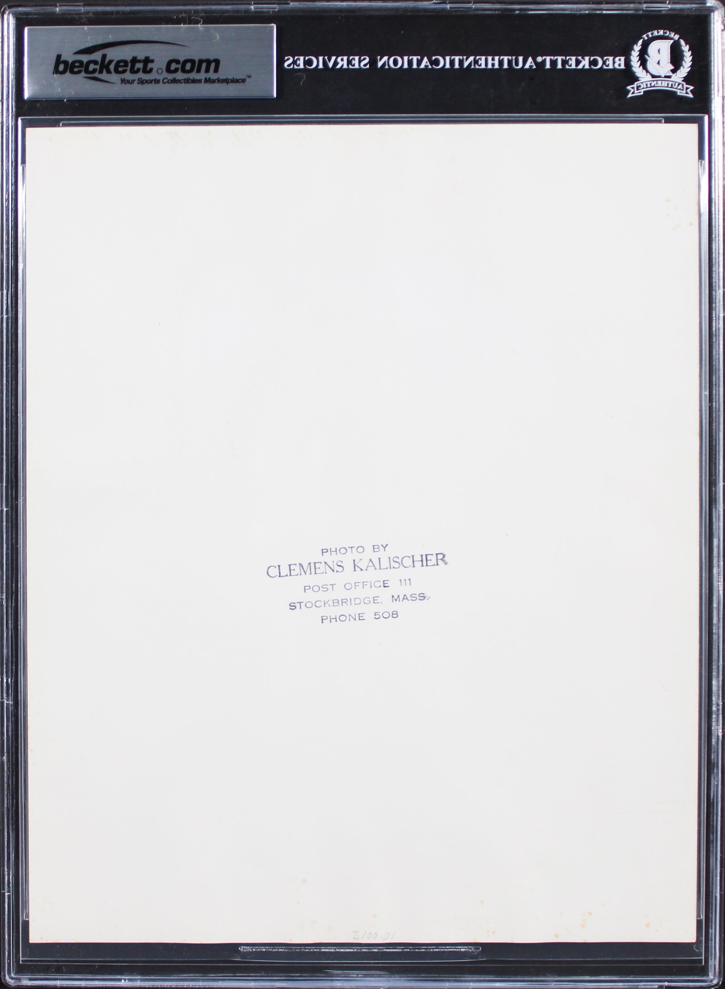 Norman Rockwell "Sincerely" Authentic Signed 8x10 Photo Autographed BAS Slabbed