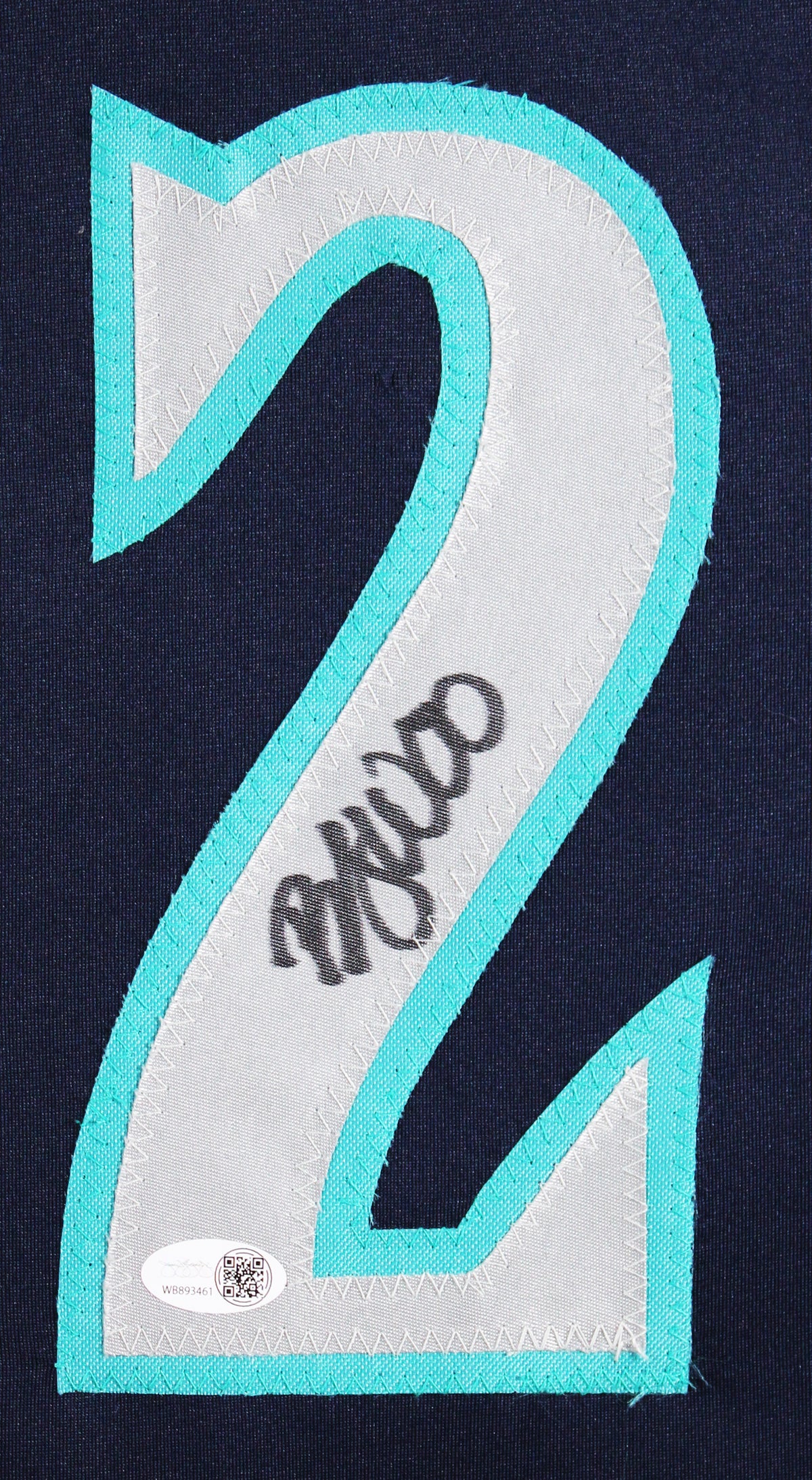 Bryan Woo Authentic Signed Navy Pro Style Framed Jersey Autographed JSA Witness