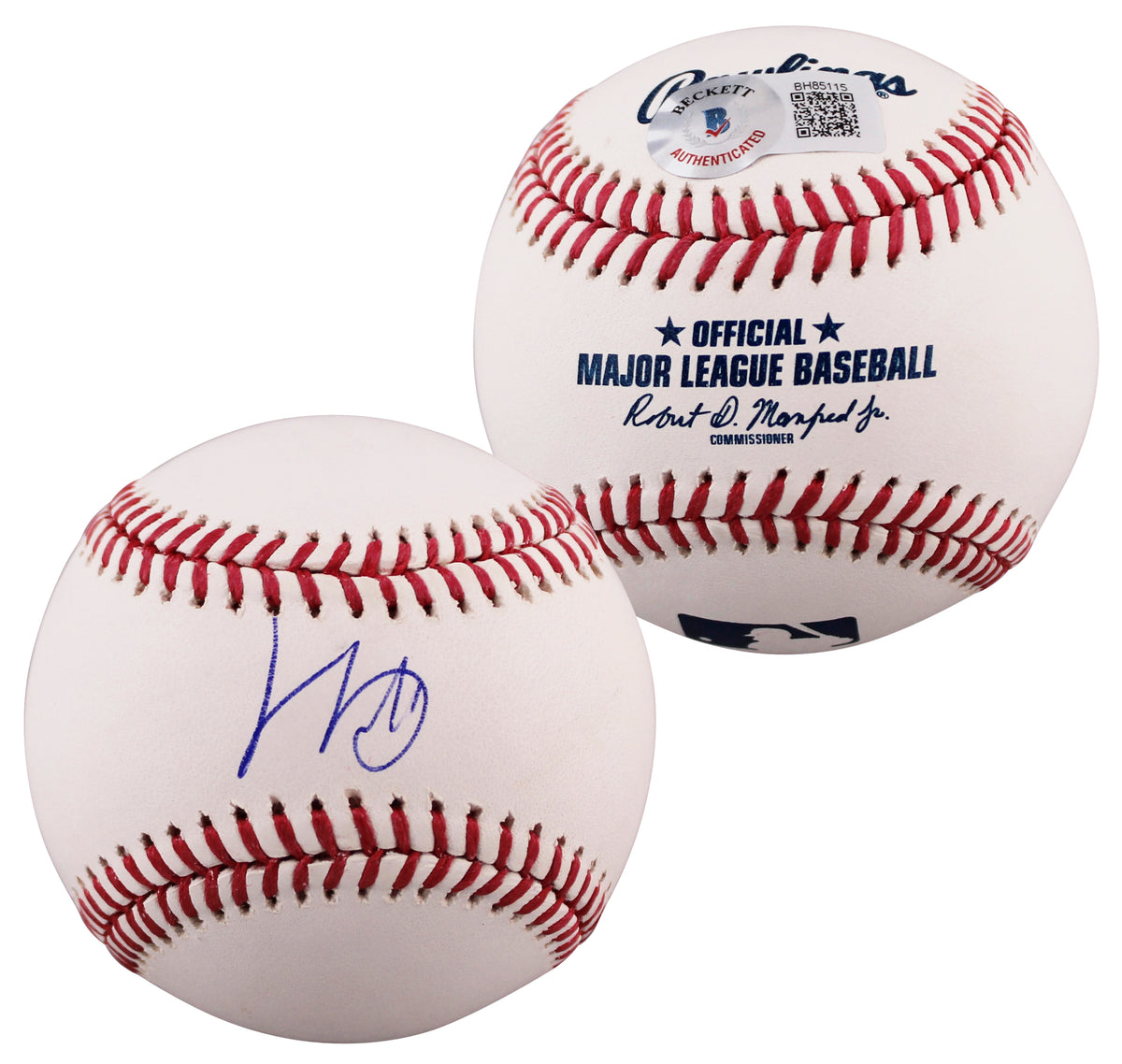 Mariners J.P. Crawford Authentic Signed OML Baseball Autographed BAS #BH85115