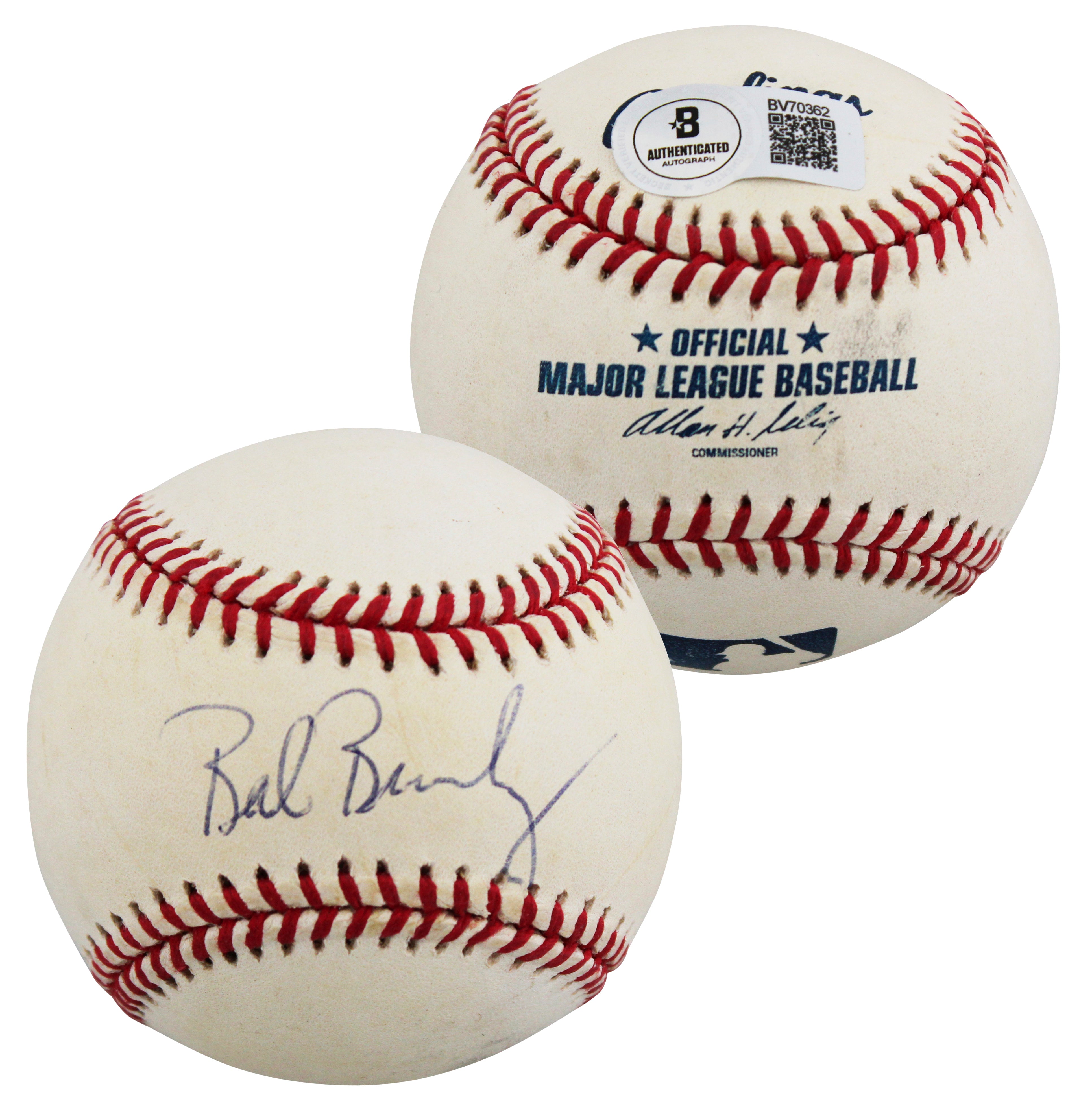 Giants Bob Brenly Authentic Signed Allen Selig OML Baseball BAS #BV70362