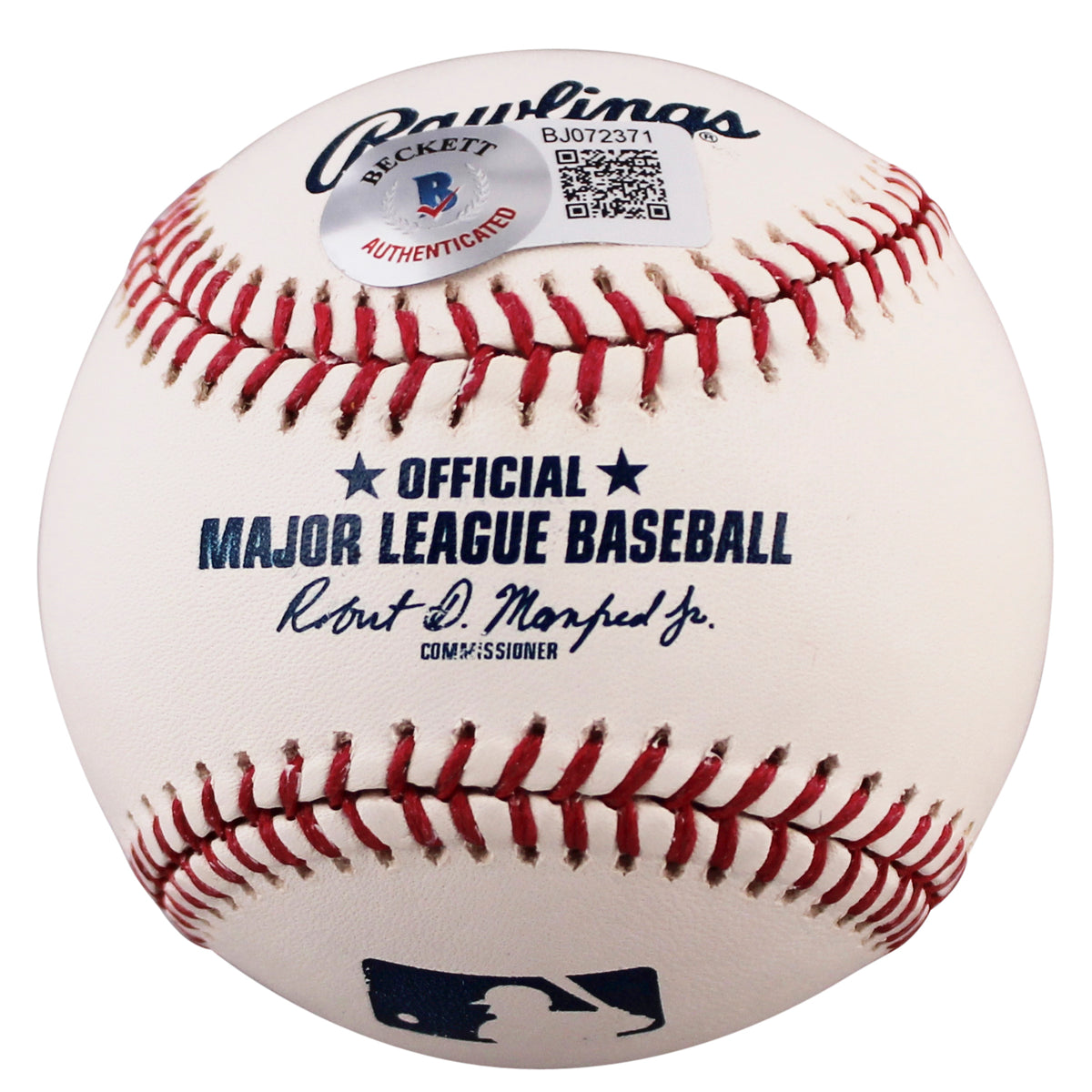 Nationals Riley Adams Authentic Signed OML Baseball Autographed BAS #BJ072371