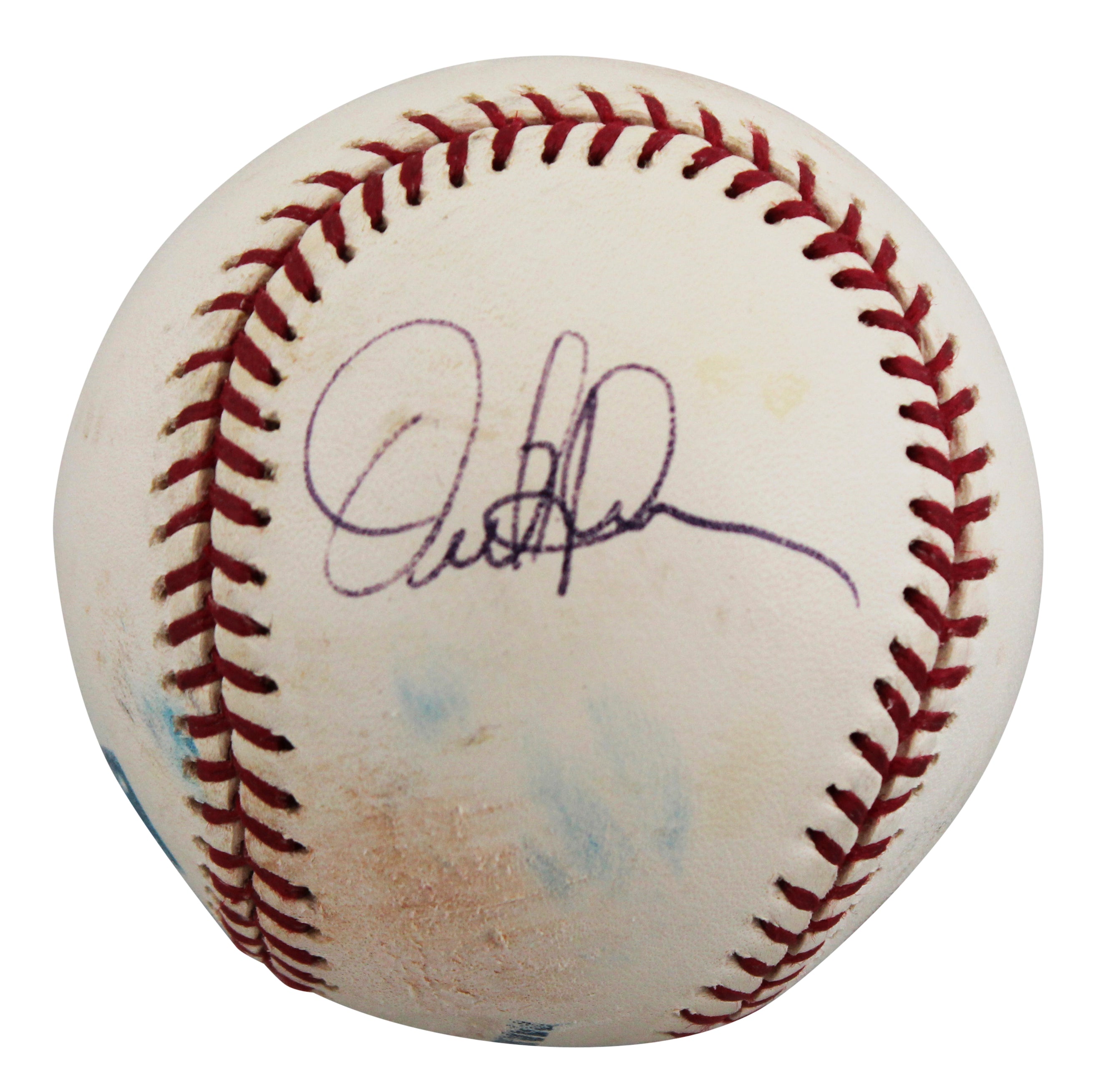 Dodgers Orel Hershiser Signed Game Used Allen Selig OML Baseball BAS #BV70365