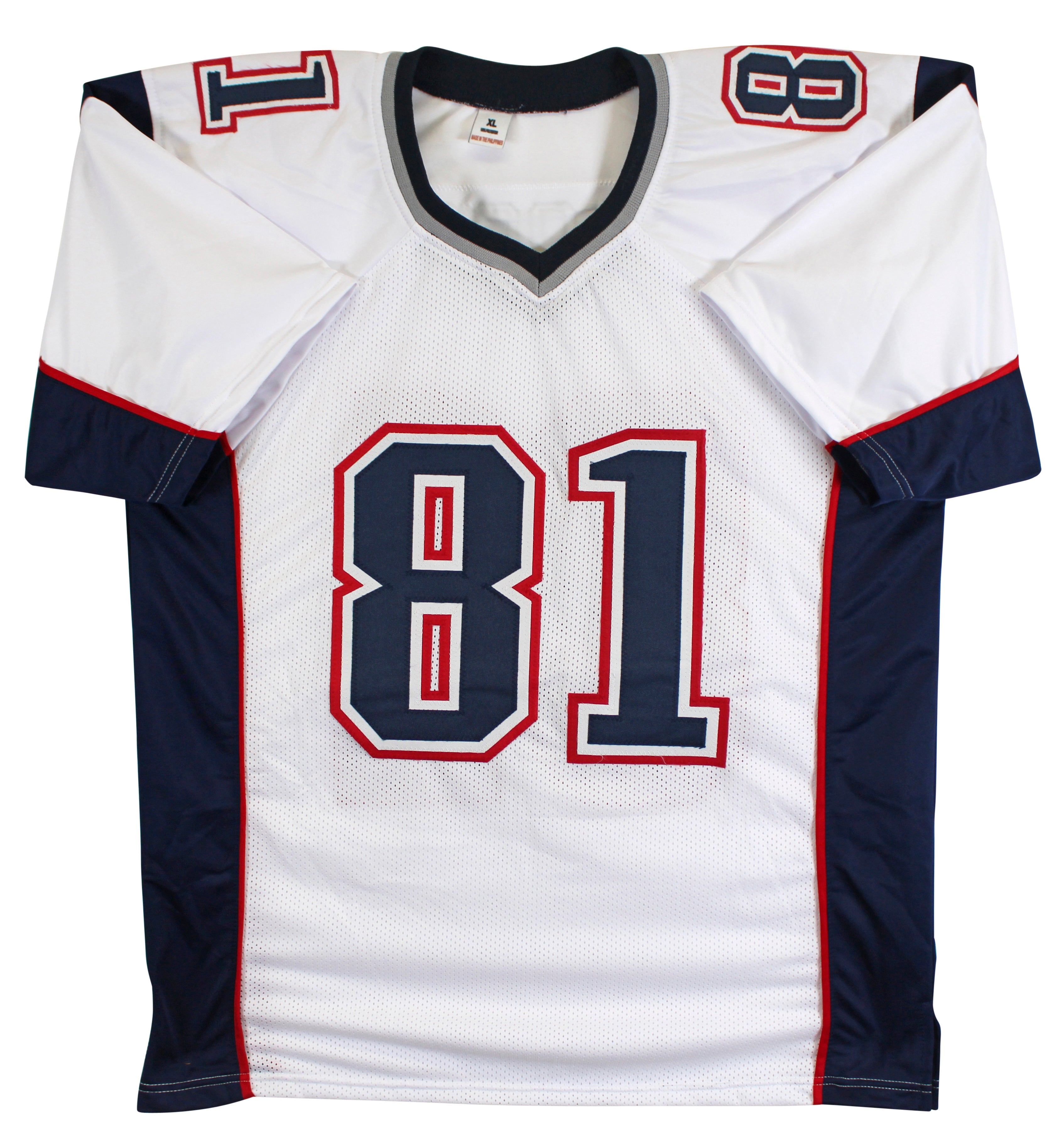 Randy Moss Authentic Signed White Pro Style Jersey Autographed BAS Witnessed 2