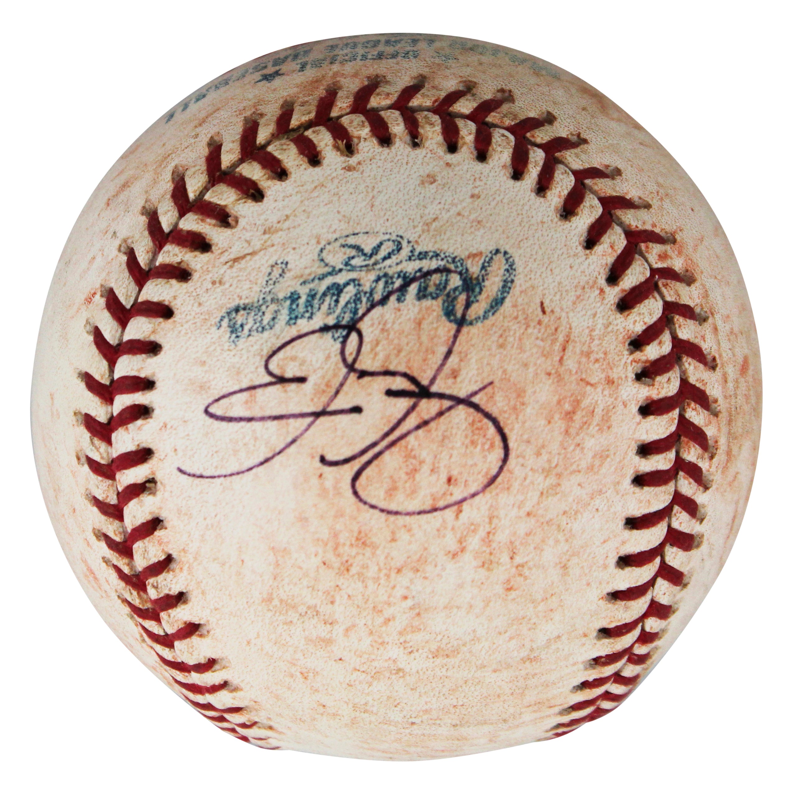 Dodgers Eric Gagne Authentic Signed Game Used Selig OML Baseball BAS #BV70368