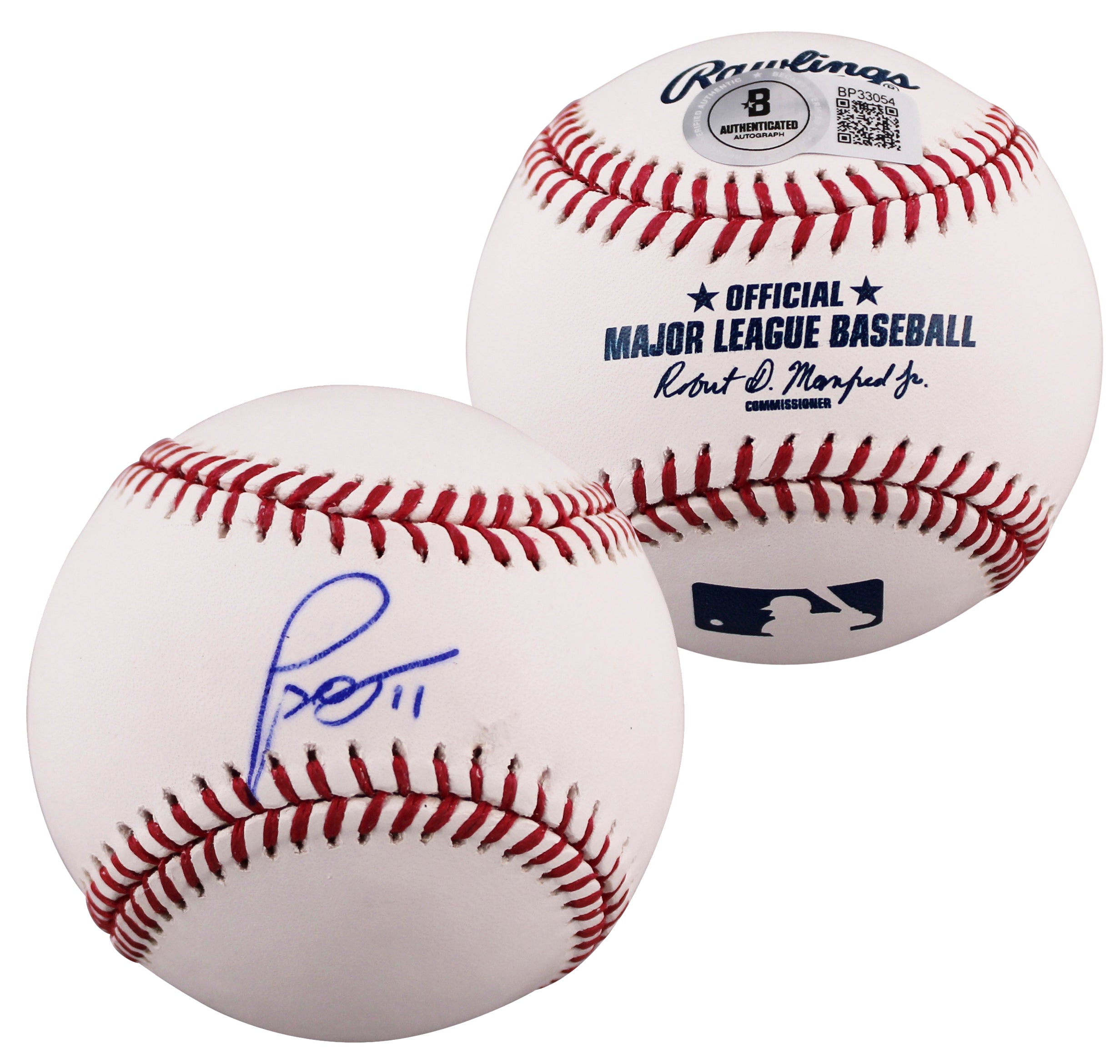 Dodgers Miguel Rojas Authentic Signed OML Baseball Autographed BAS #BP33054