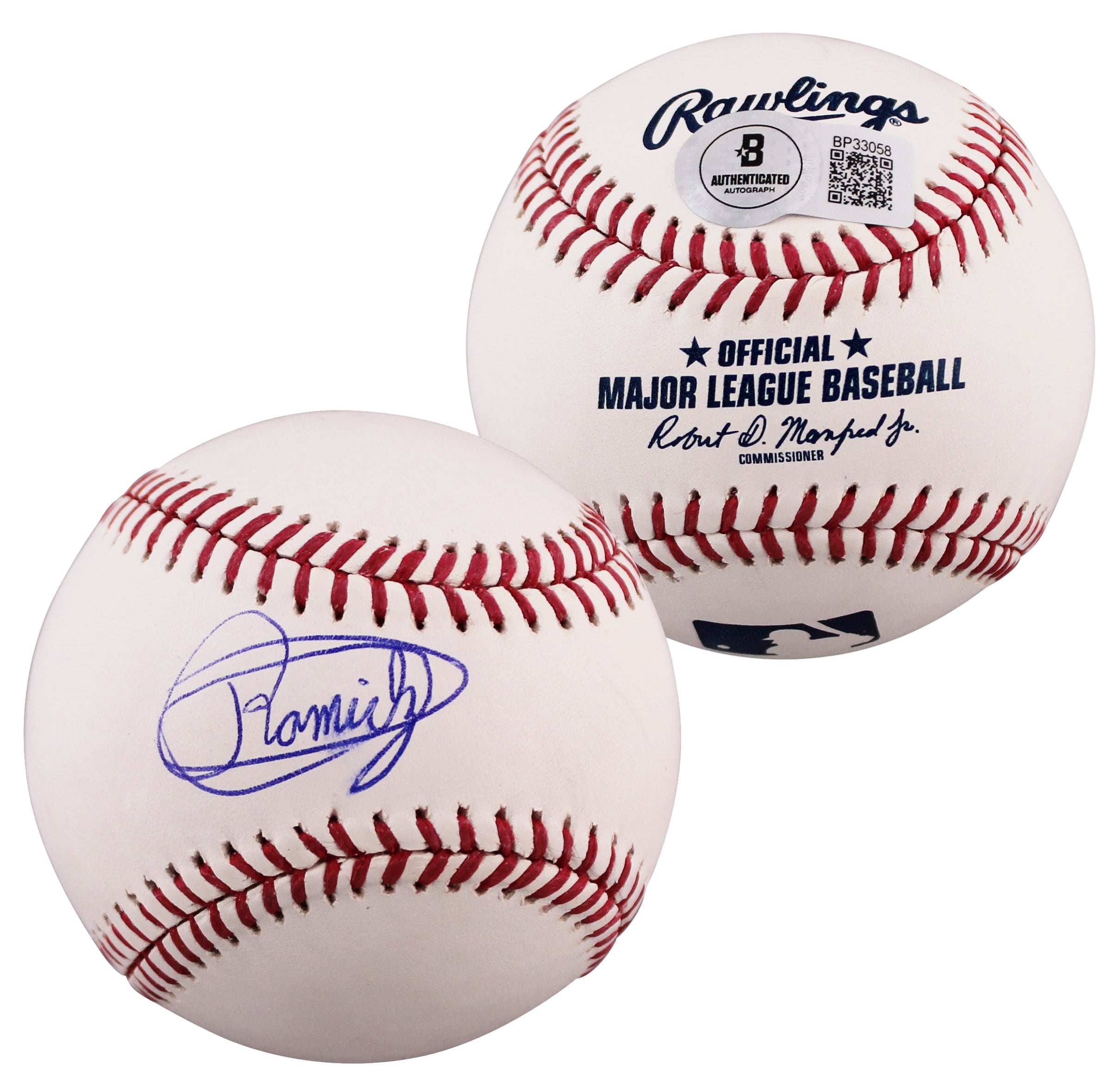 Pirates Yohan Ramirez Authentic Signed OML Baseball Autographed BAS #BP33058