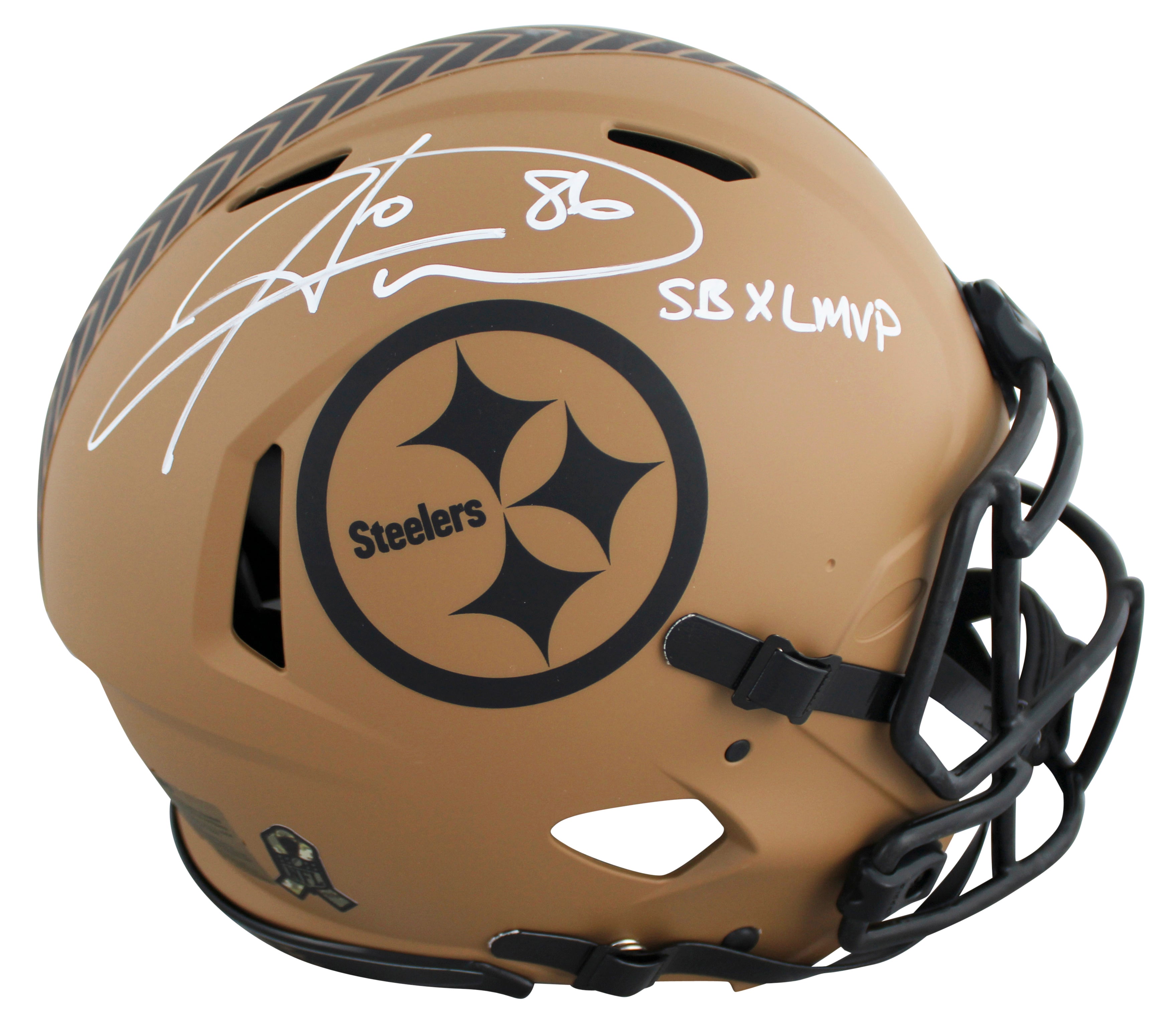 Steelers Hines Ward "SB MVP" Signed STS II F/S Speed Proline Helmet W/ Case BAS