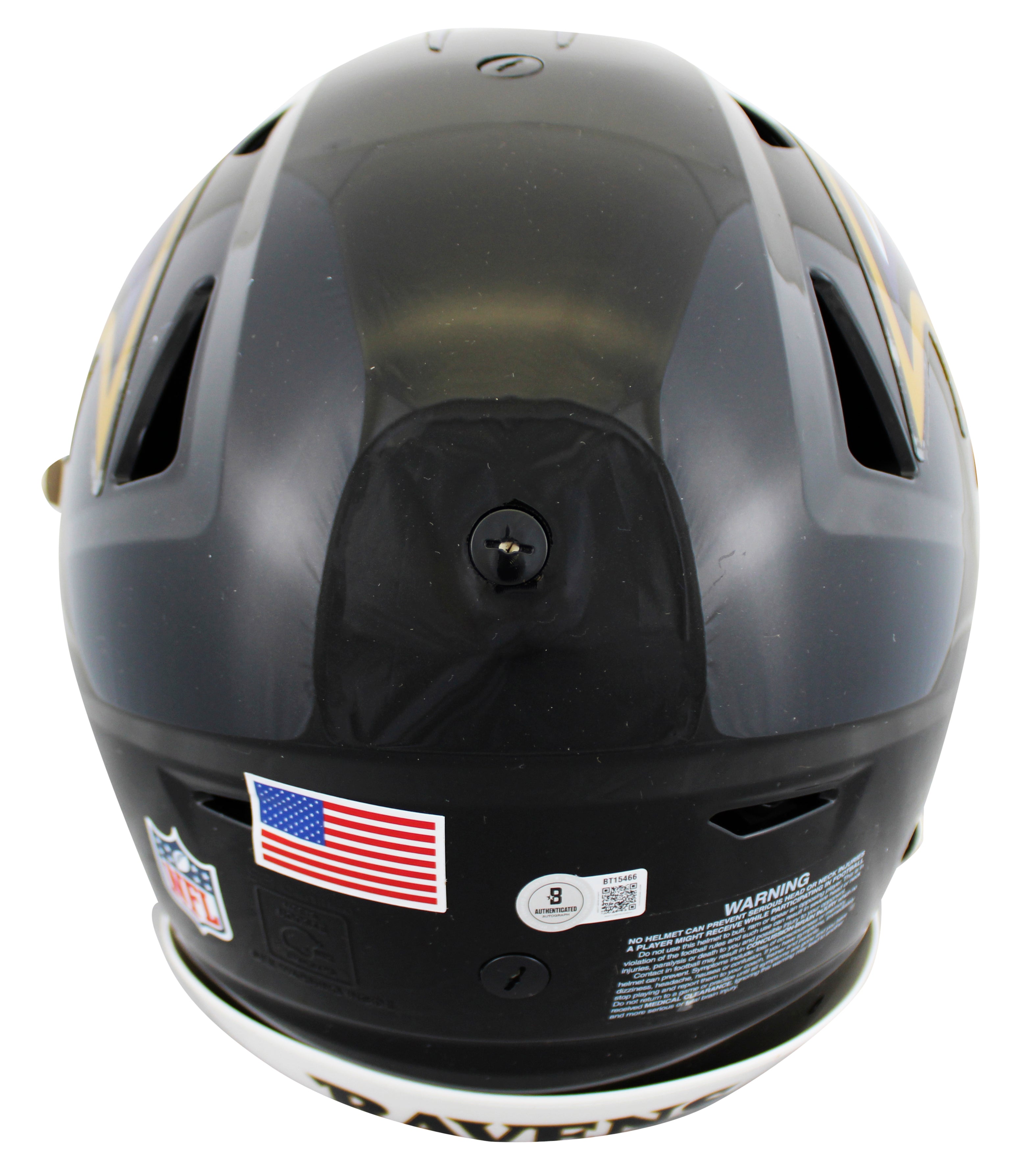 Ravens Zay Flowers Authentic Signed Riddell Speed Flex Full Size Helmet BAS