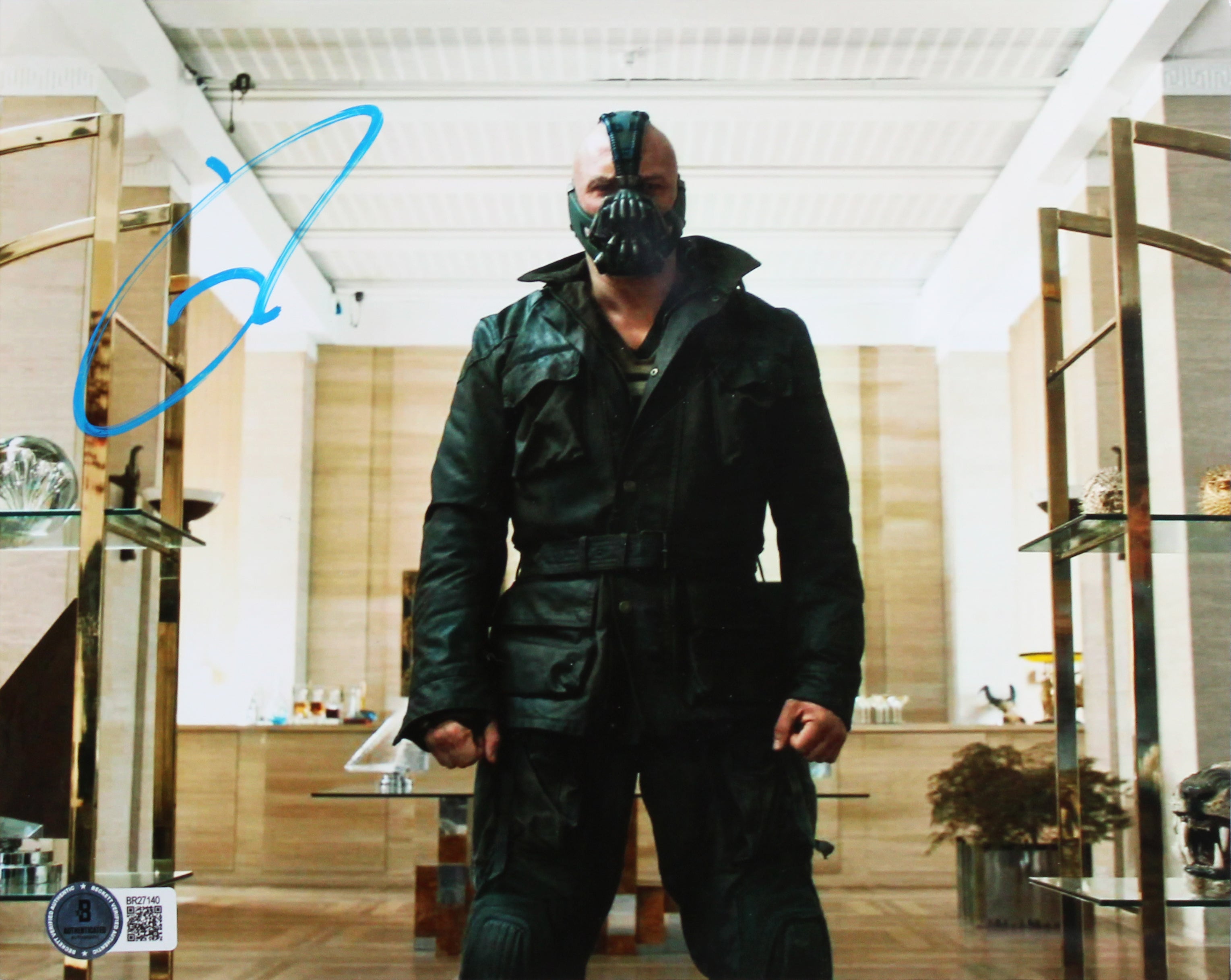 Christian Bale & Tom Hardy The Dark Knight Rises Signed 8x10 Framed Photo BAS