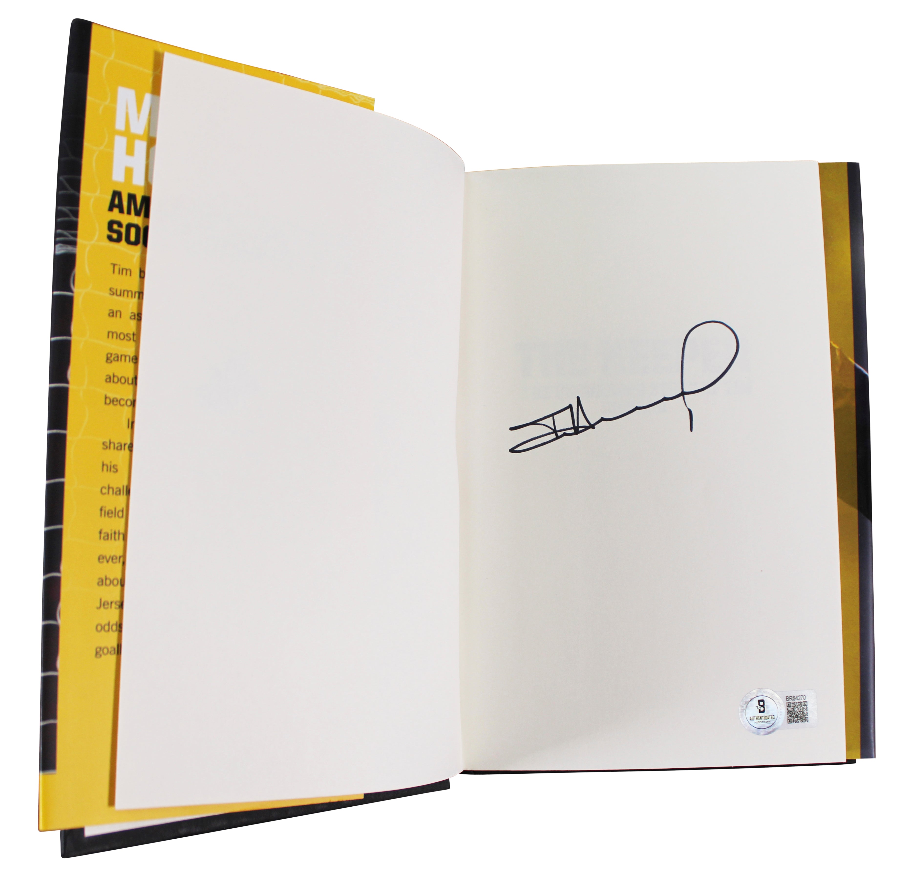Tim Howard Signed The Keeper The Unguarded Story of Tim Howard Book BAS #BR84270