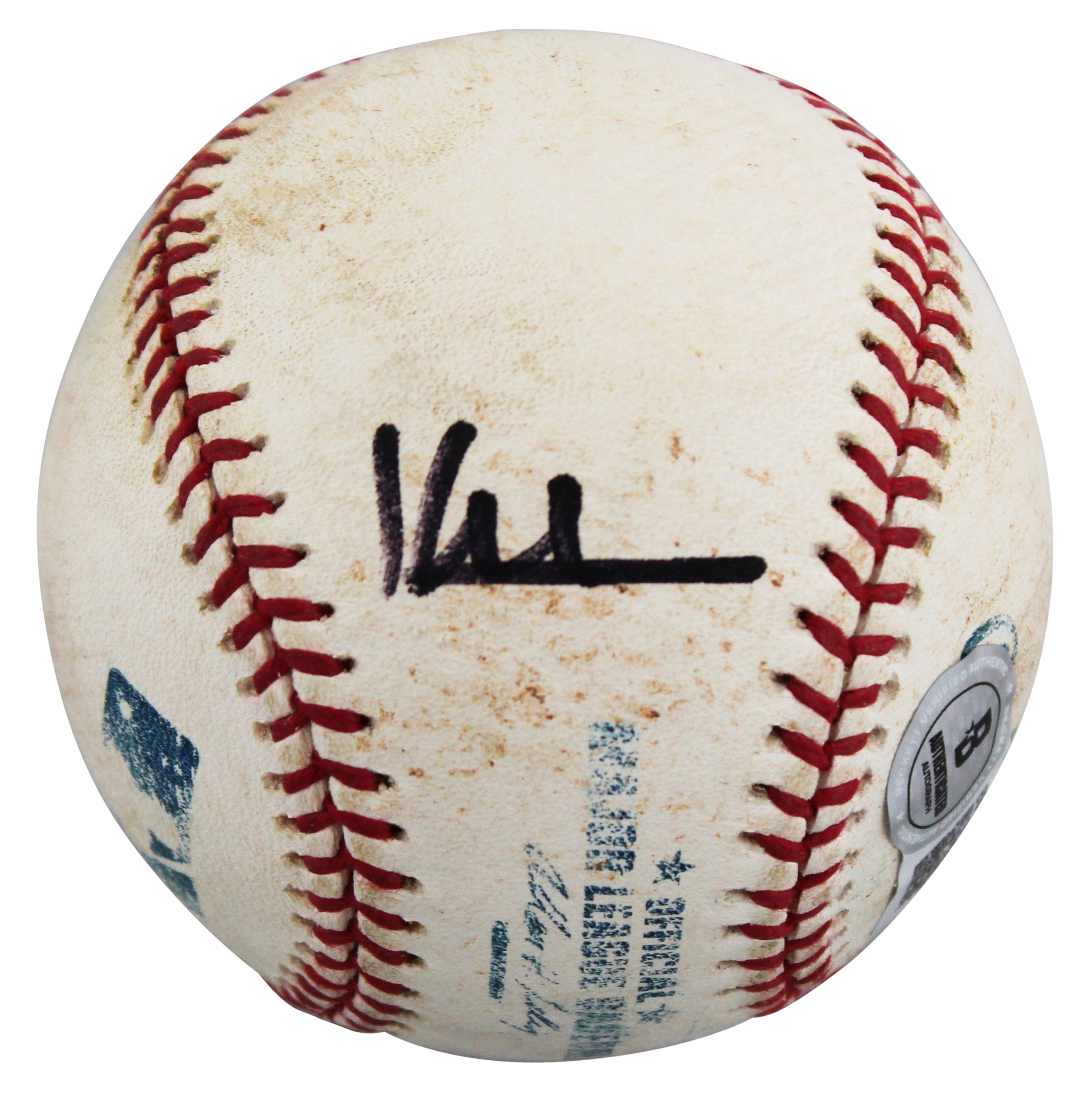 Indians Kenny Lofton Authentic Signed Game Used Selig OML Baseball BAS #BV70350