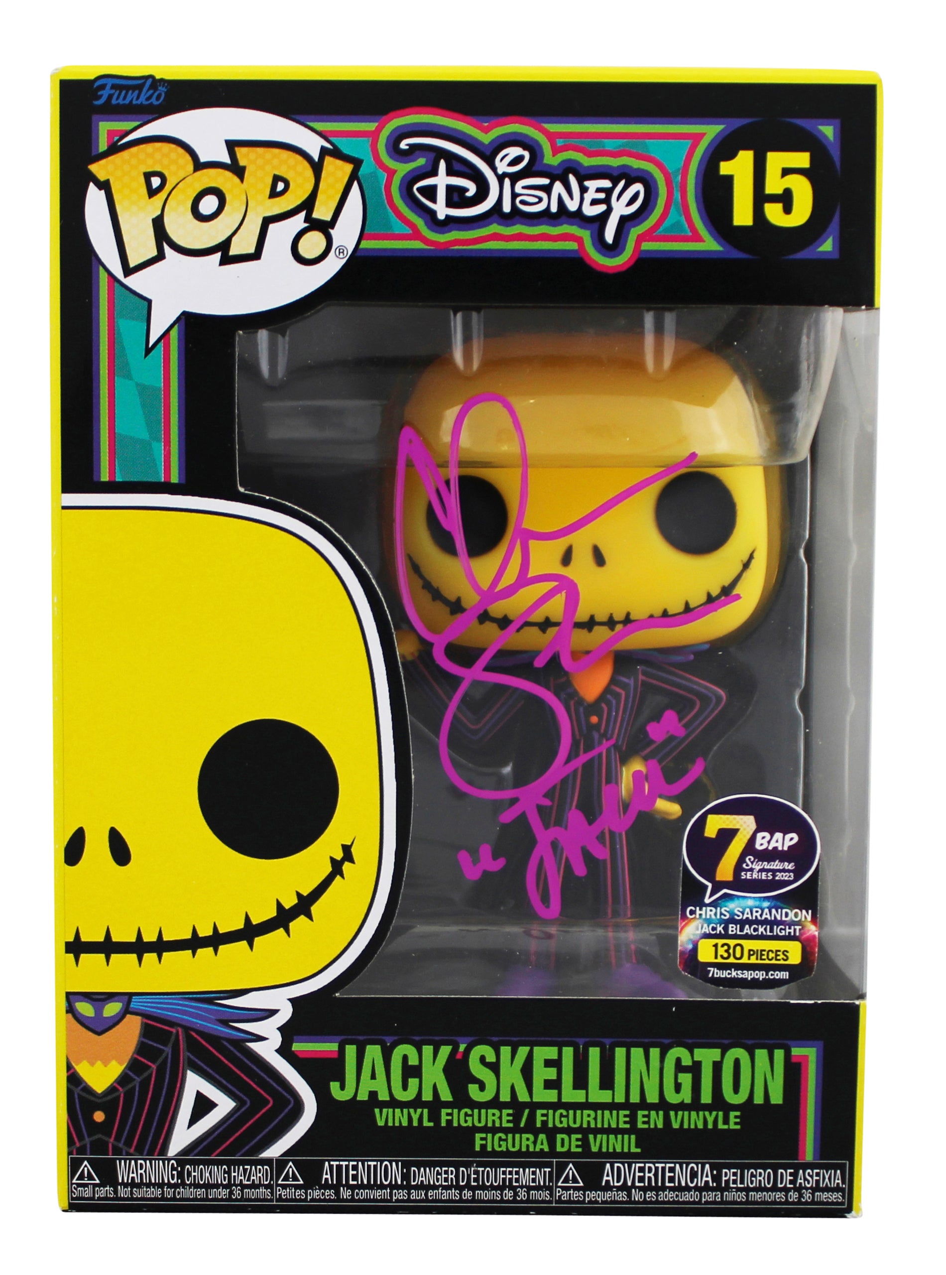 Chris Sarandon Nightmare Before Christmas "Jack" Signed #15 Funko Pop Figure JSA