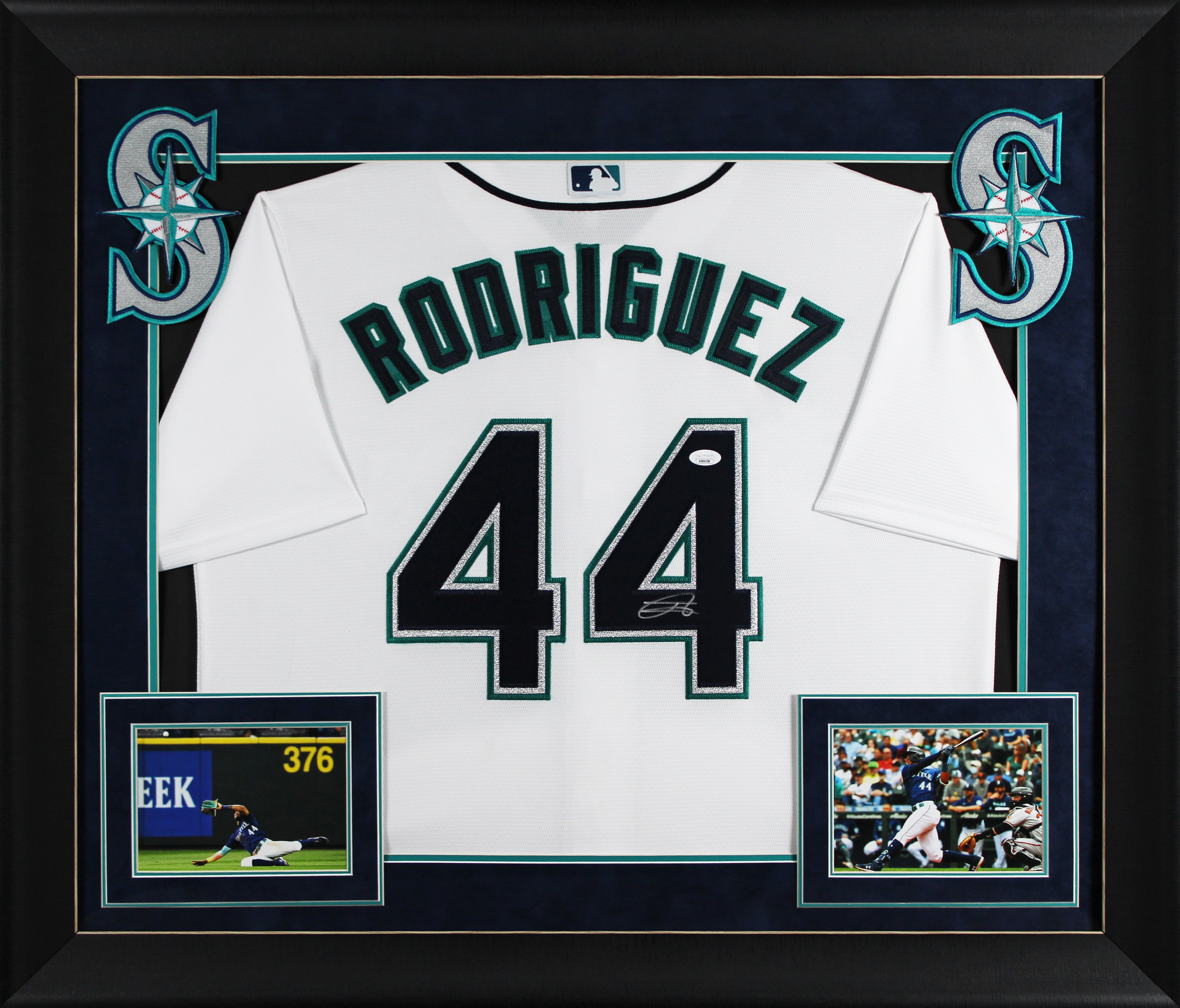 Mariners Julio Rodriguez Authentic Signed White Nike Framed Jersey JSA