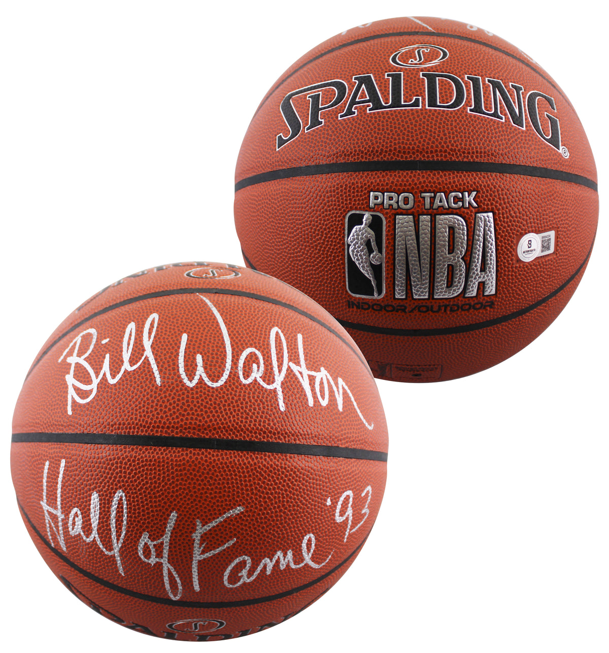 Celtics Bill Walton "HOF 93" Signed Spalding I/O Basketball BAS #BR84334