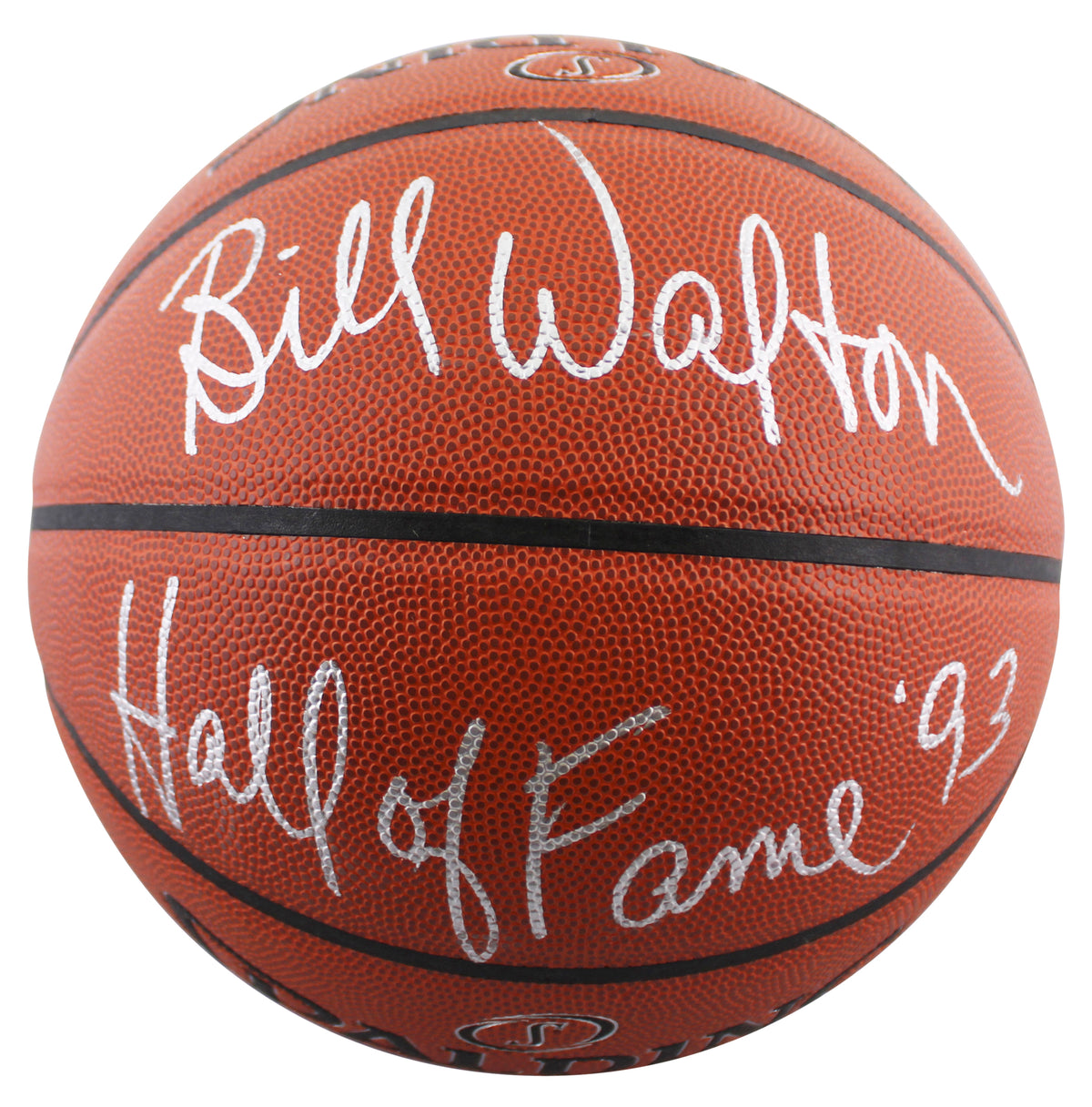 Celtics Bill Walton "HOF 93" Signed Spalding I/O Basketball BAS #BR84334
