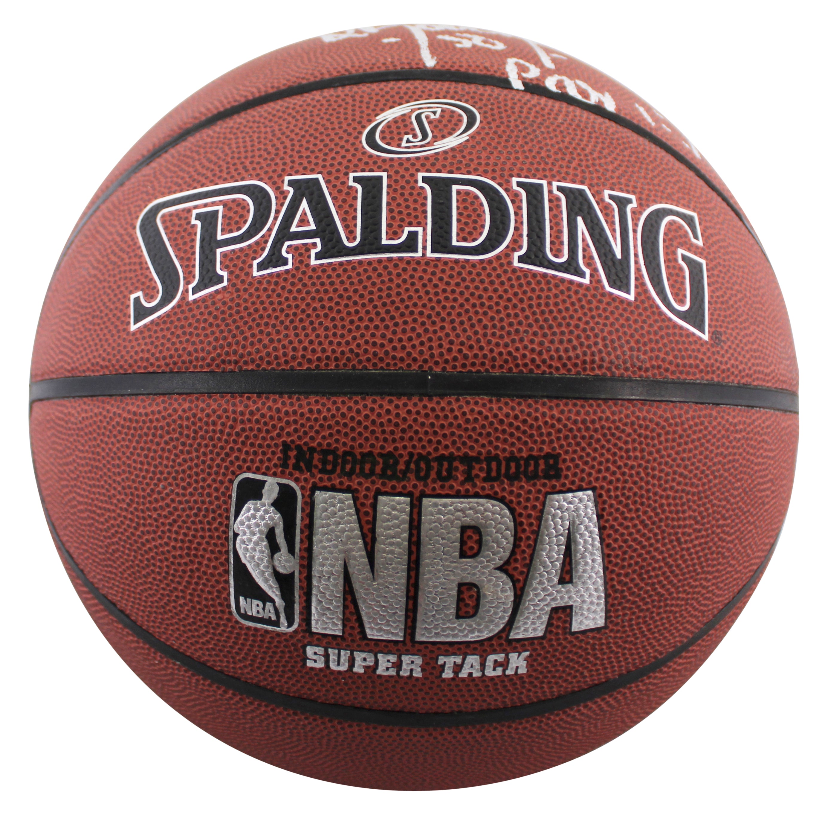 Spurs David Robinson "Prov 1:7" Signed Spalding I/O Basketball BAS #BR84333