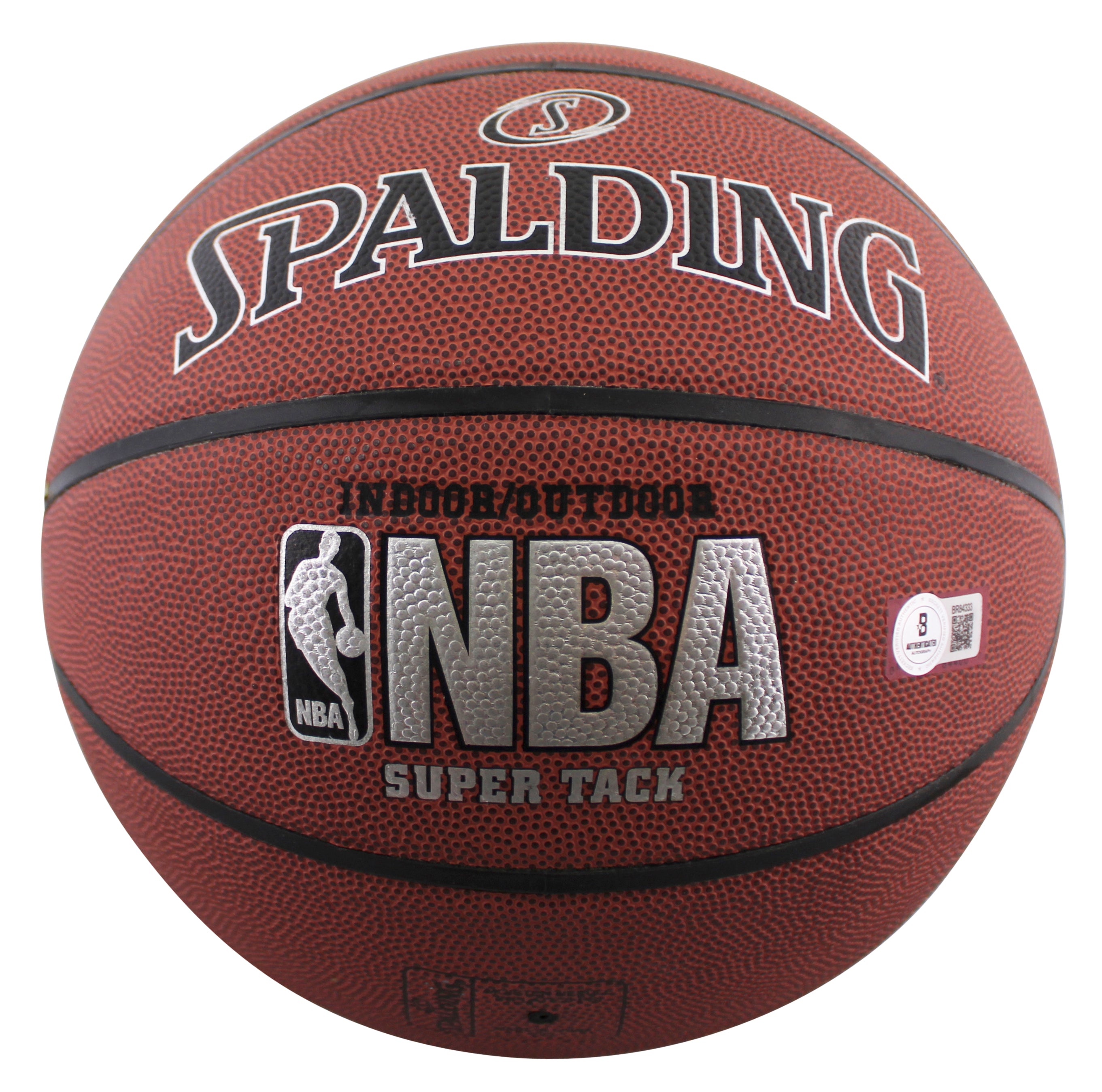 Spurs David Robinson "Prov 1:7" Signed Spalding I/O Basketball BAS #BR84333