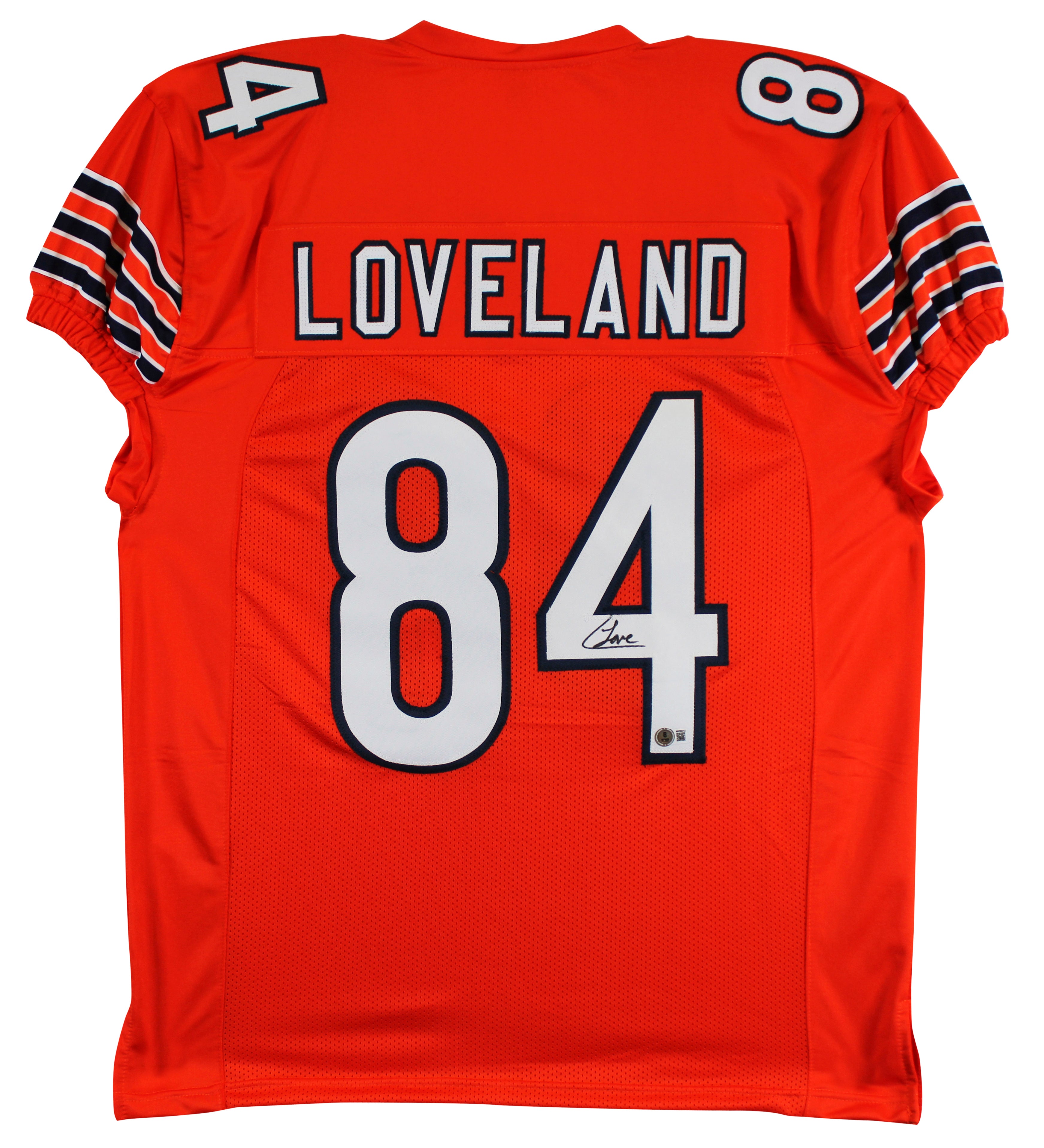 Colston Loveland Authentic Signed Orange Procut Style Jersey BAS Witnessed