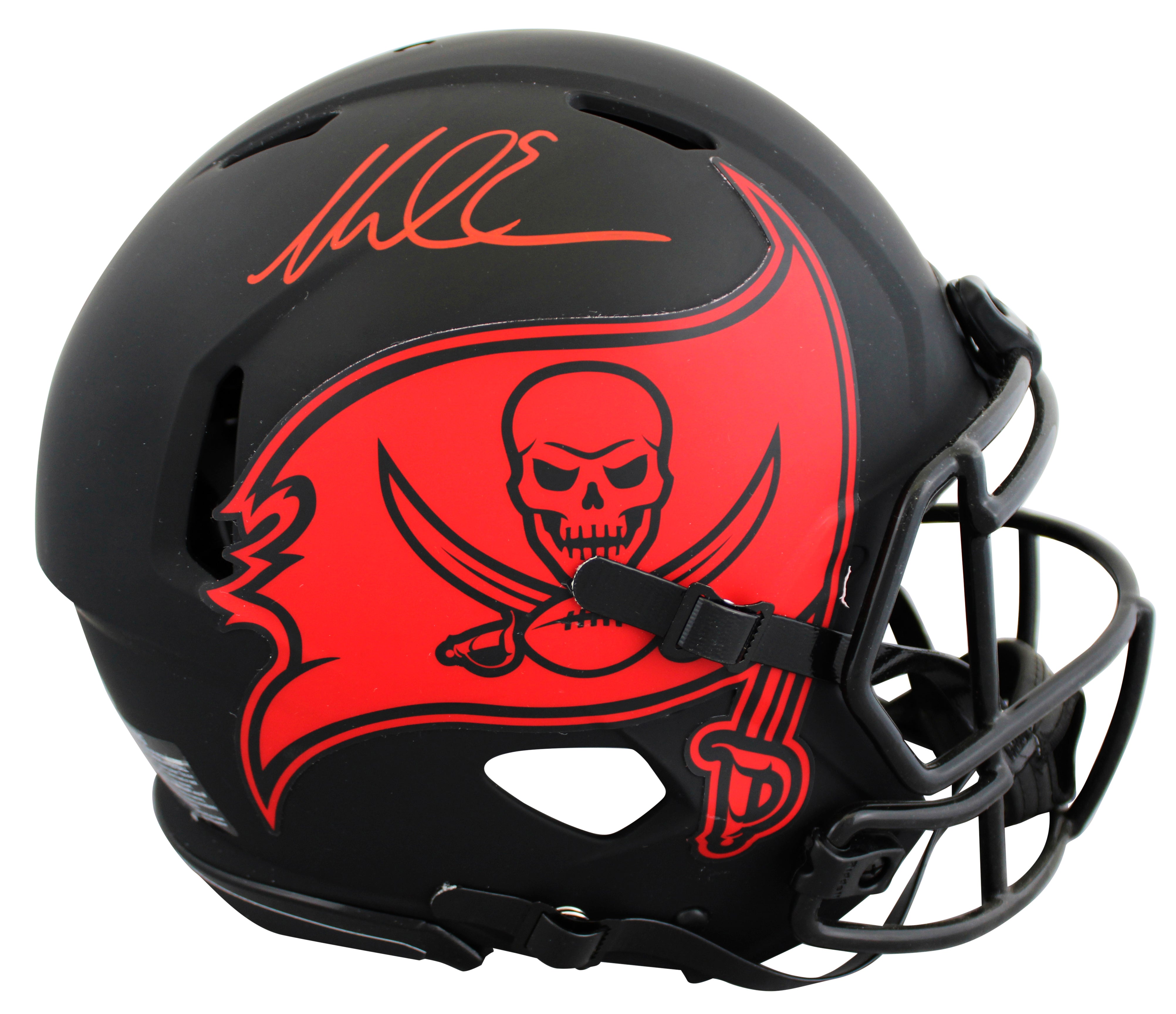 Buccaneers Mike Evans Signed Eclipse F/S Speed Proline Helmet W/ Case BAS Wit