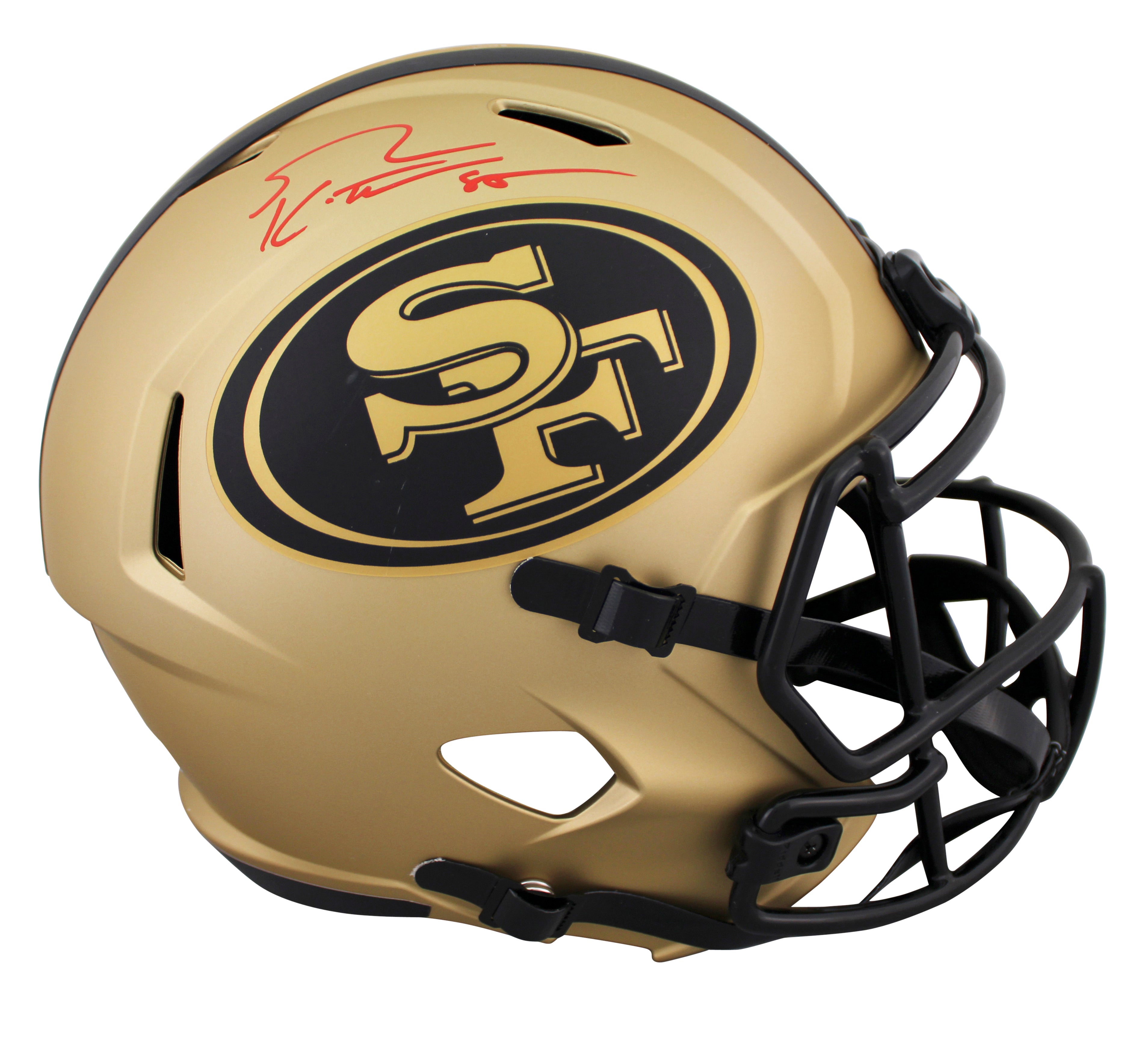 49ers George Kittle Signed Rave Full Size Speed Rep Helmet BAS Witnessed