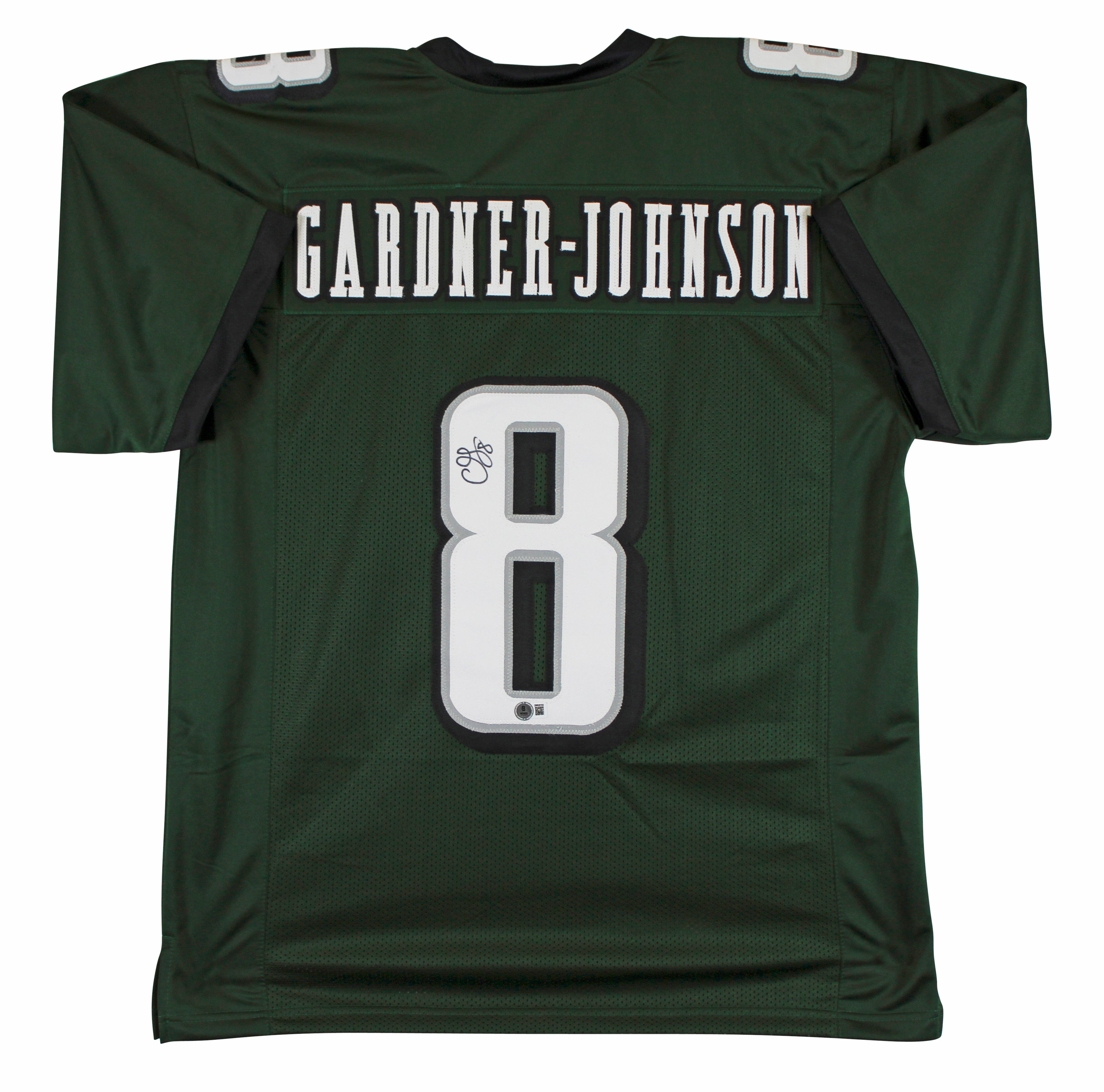C.J. Gardner-Johnson Authentic Signed Green Pro Style Jersey BAS Witnessed