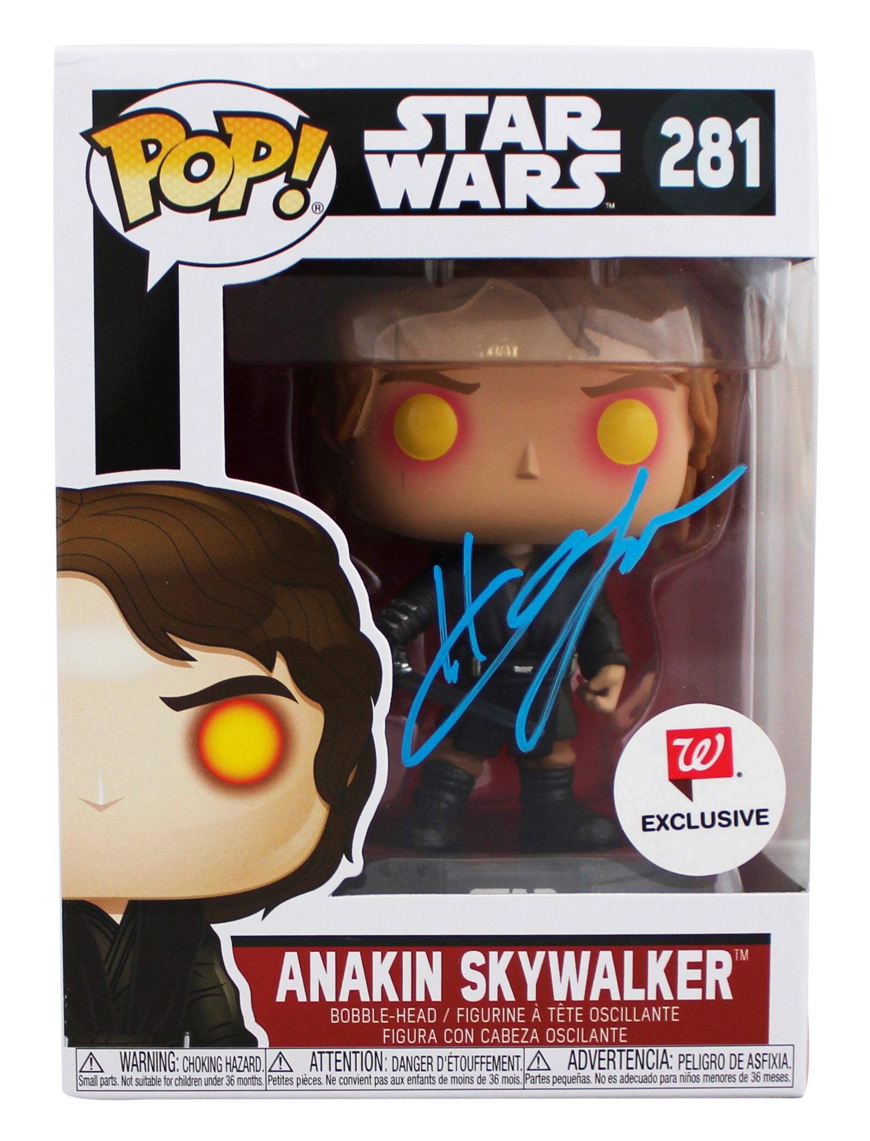 Hayden Christensen Star Wars Signed Anakin #281 Funko Pop Figure JSA #CF64840