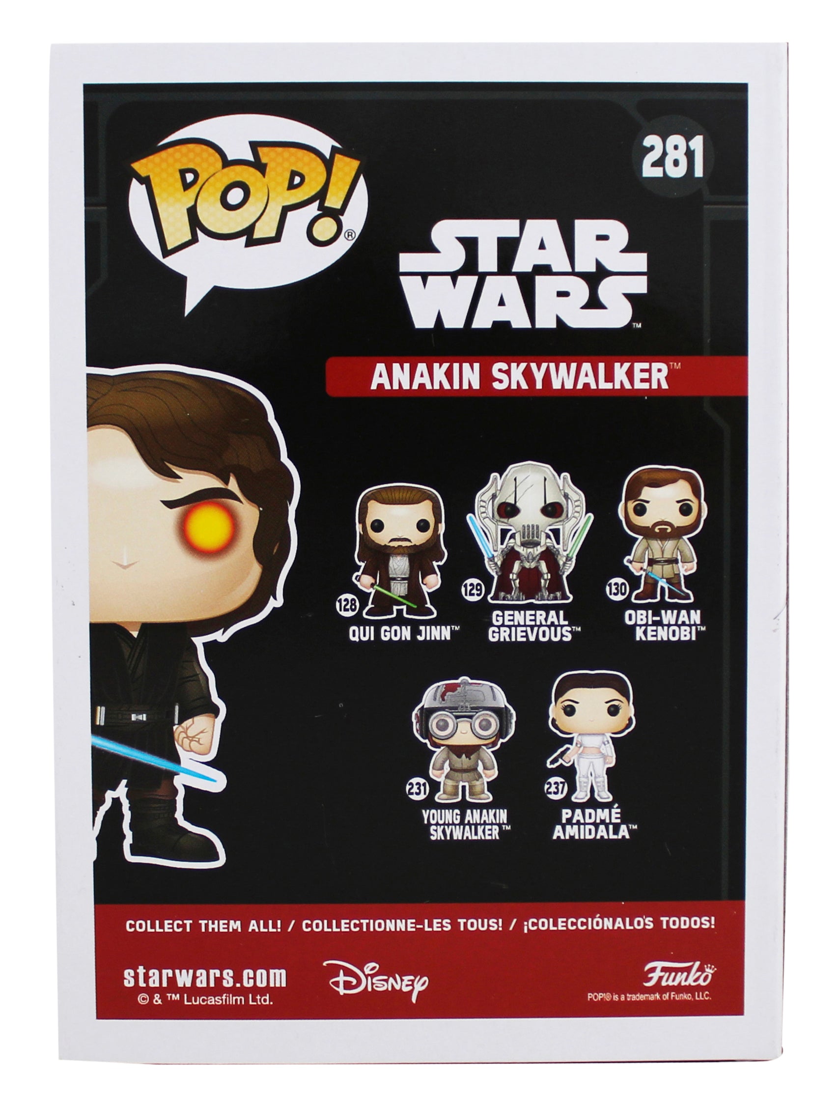 Hayden Christensen Star Wars Signed Anakin #281 Funko Pop Figure JSA #CF64840