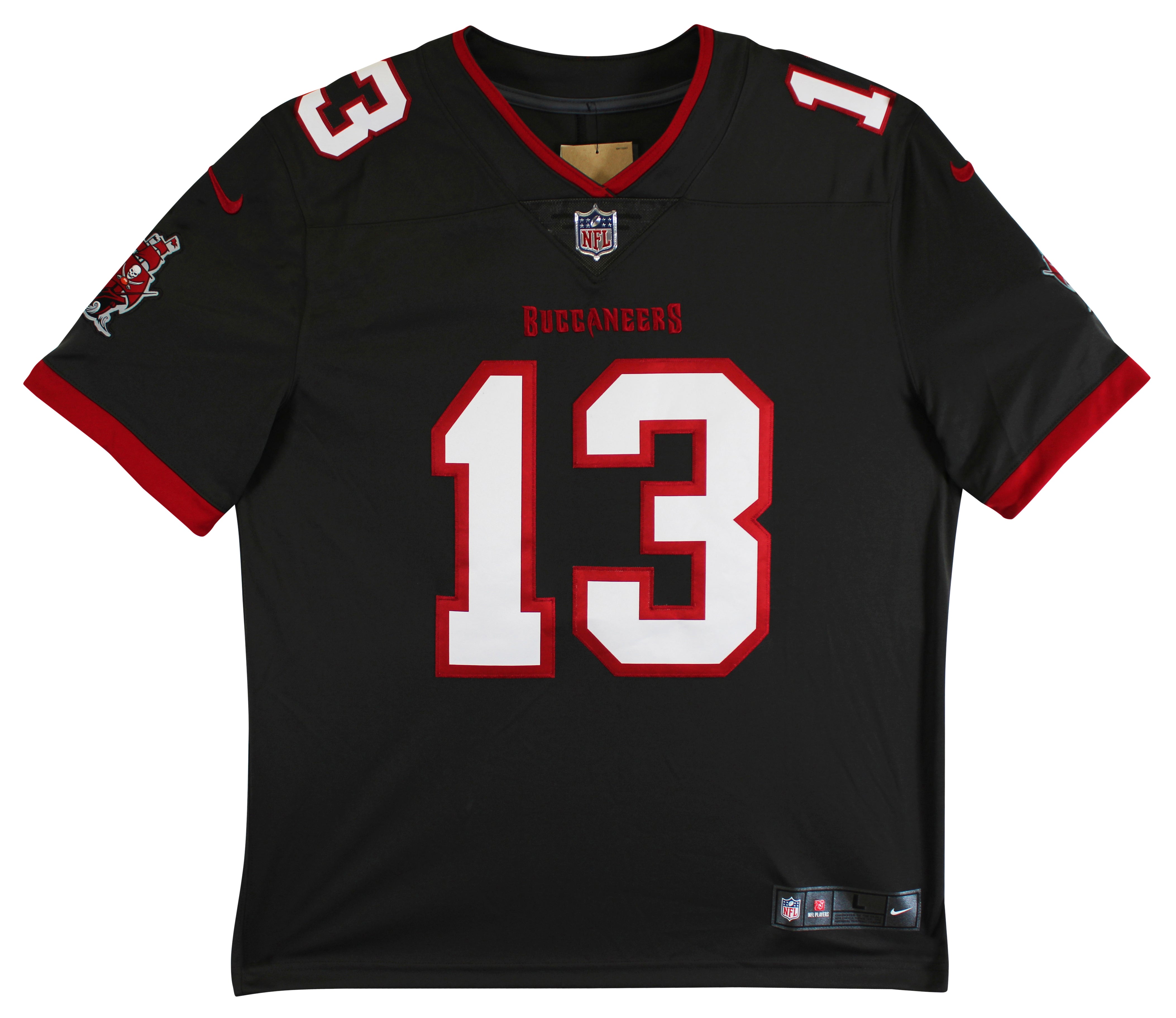 Buccaneers Mike Evans Authentic Signed Pewter Nike Elite Jersey BAS Witnessed