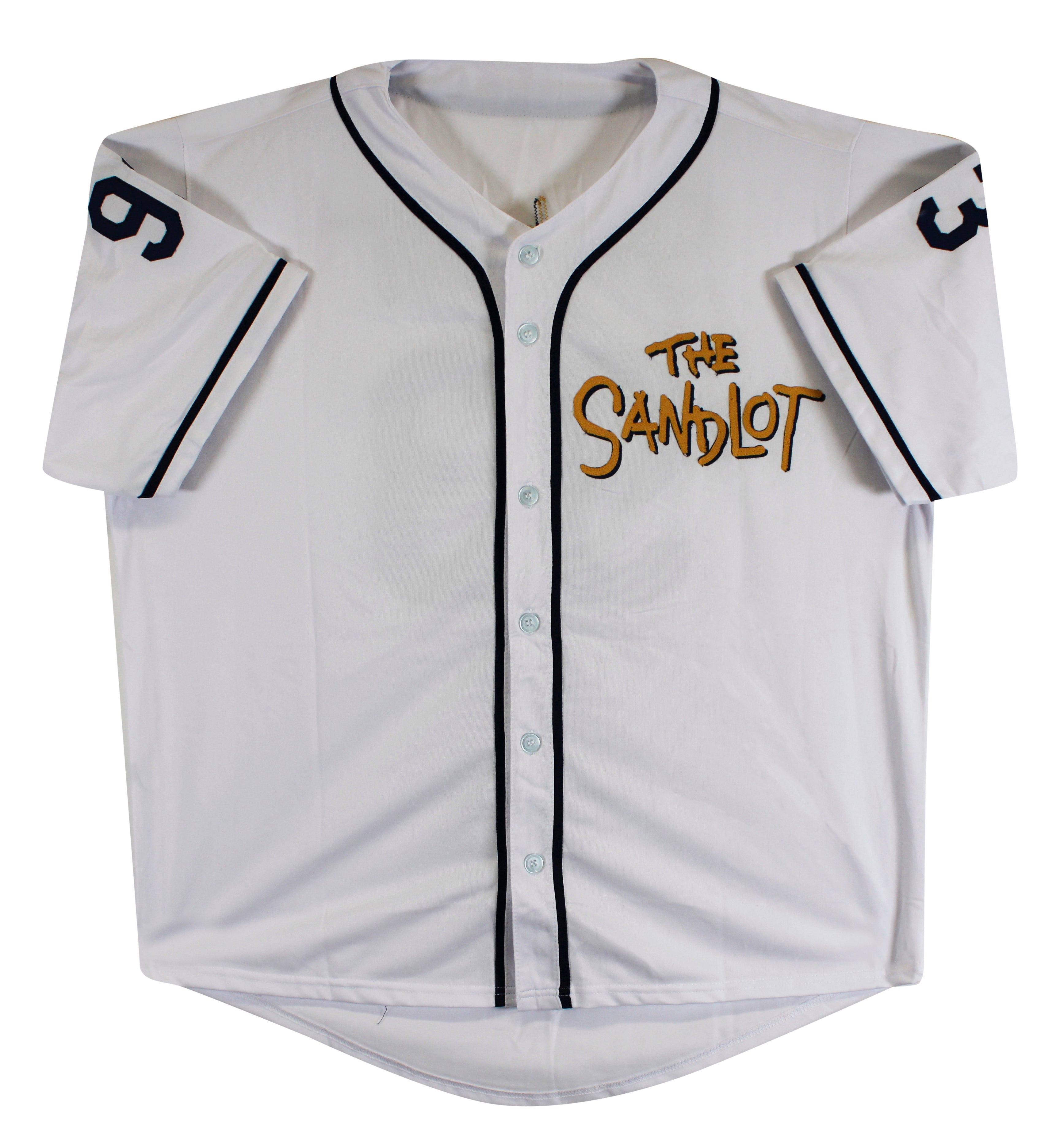 The Sandlot Cast (7) Renna, Guiry, Leopardi, York +3 Signed Jersey BAS Witnessed