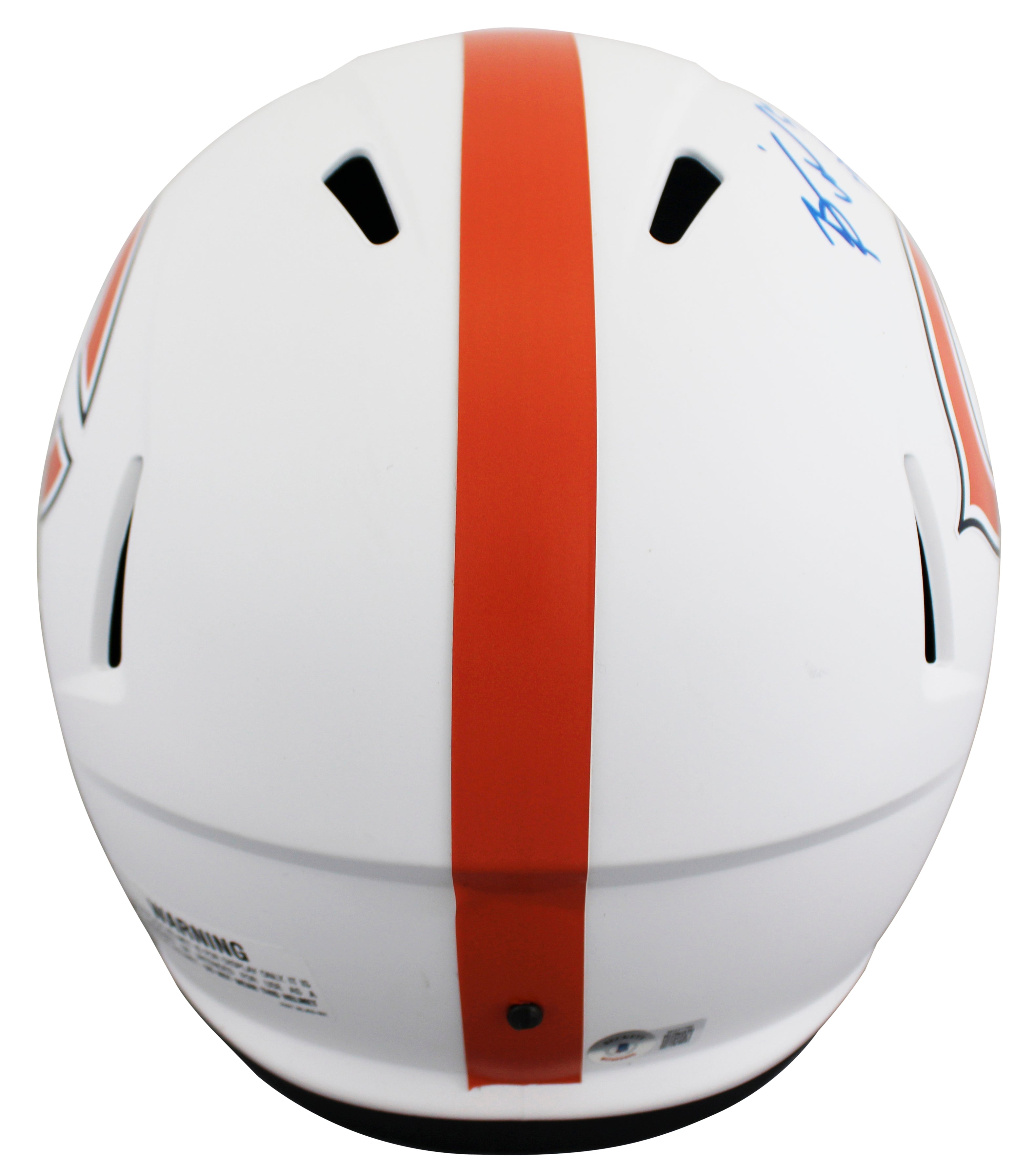 Bears Brian Urlacher "HOF 18" Signed Lunar F/S Speed Rep Helmet BAS Wit #W337789