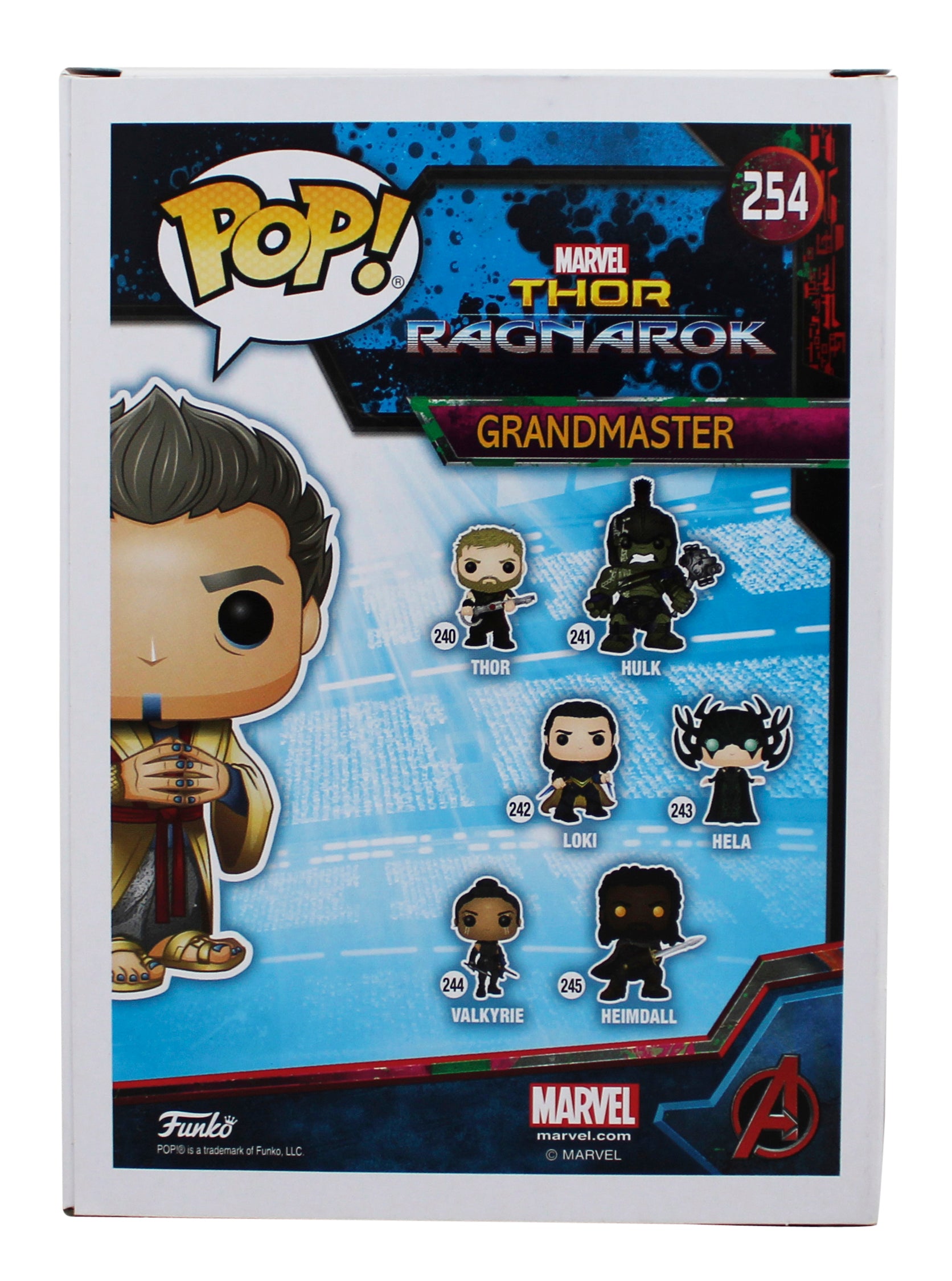 Jeff Goldblum Thor Signed Grandmaster #254 Funko Pop Vinyl Figure JSA #AM96038