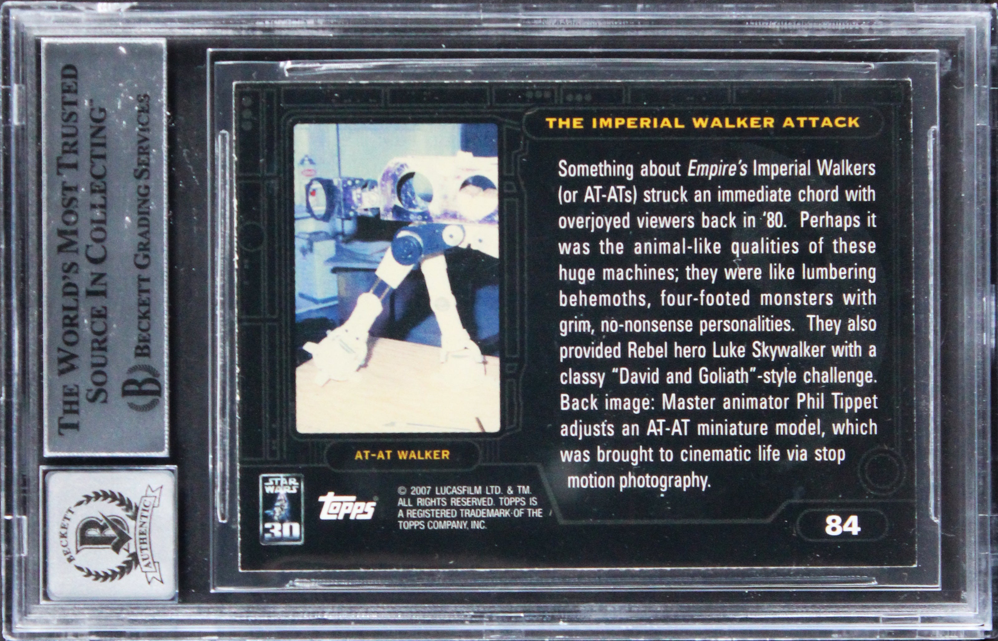 (3) Kuran, Dow & St. Amand Signed 2007 SW 30th Ann. #84 Card Auto 10! BAS Slab