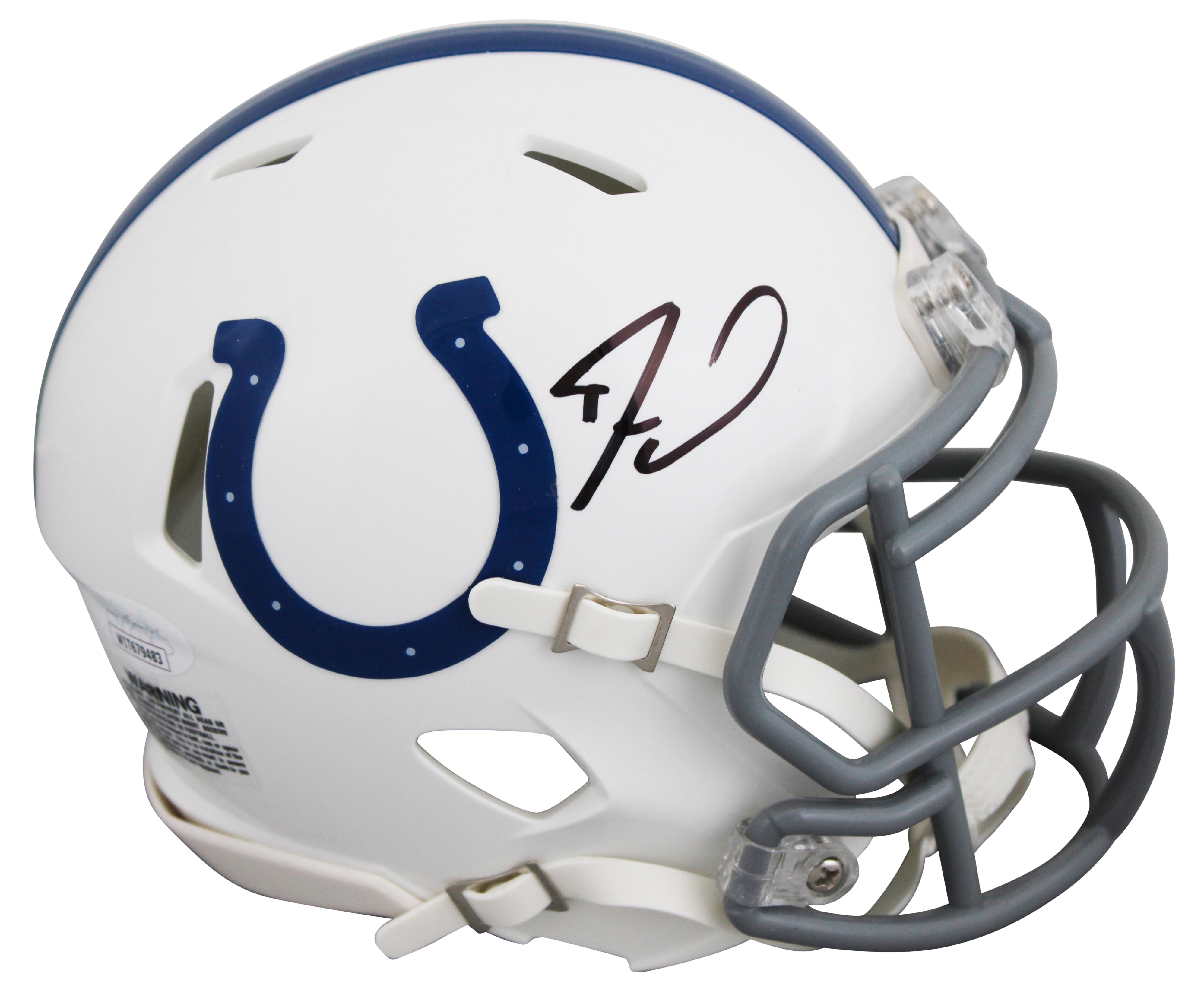 Colts Darius Leonard Authentic Signed Speed Mini Helmet JSA #WIT679483