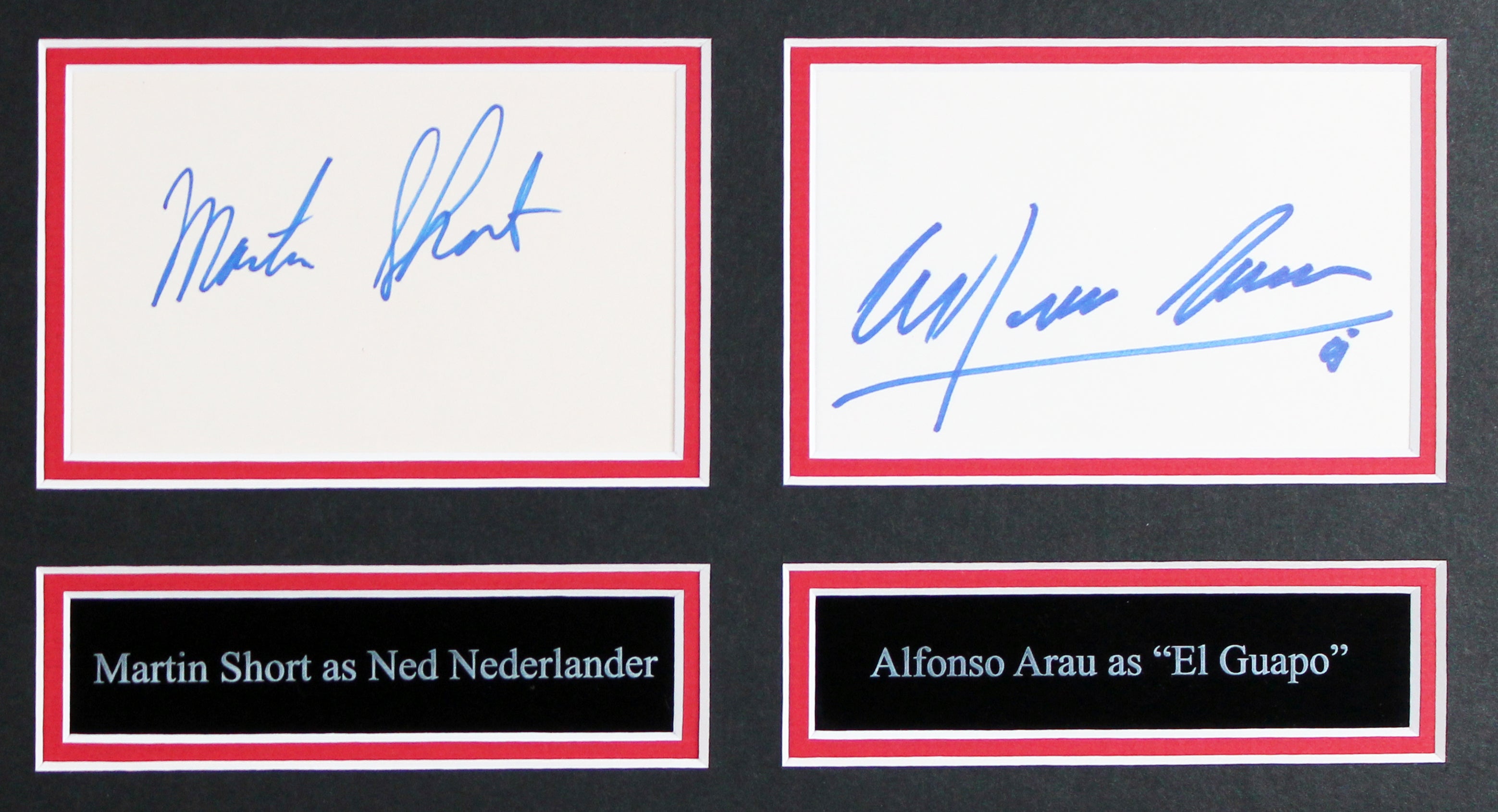 Three Amigos! (4) Chase, Martin, Short & Aran Signed Framed Display BAS