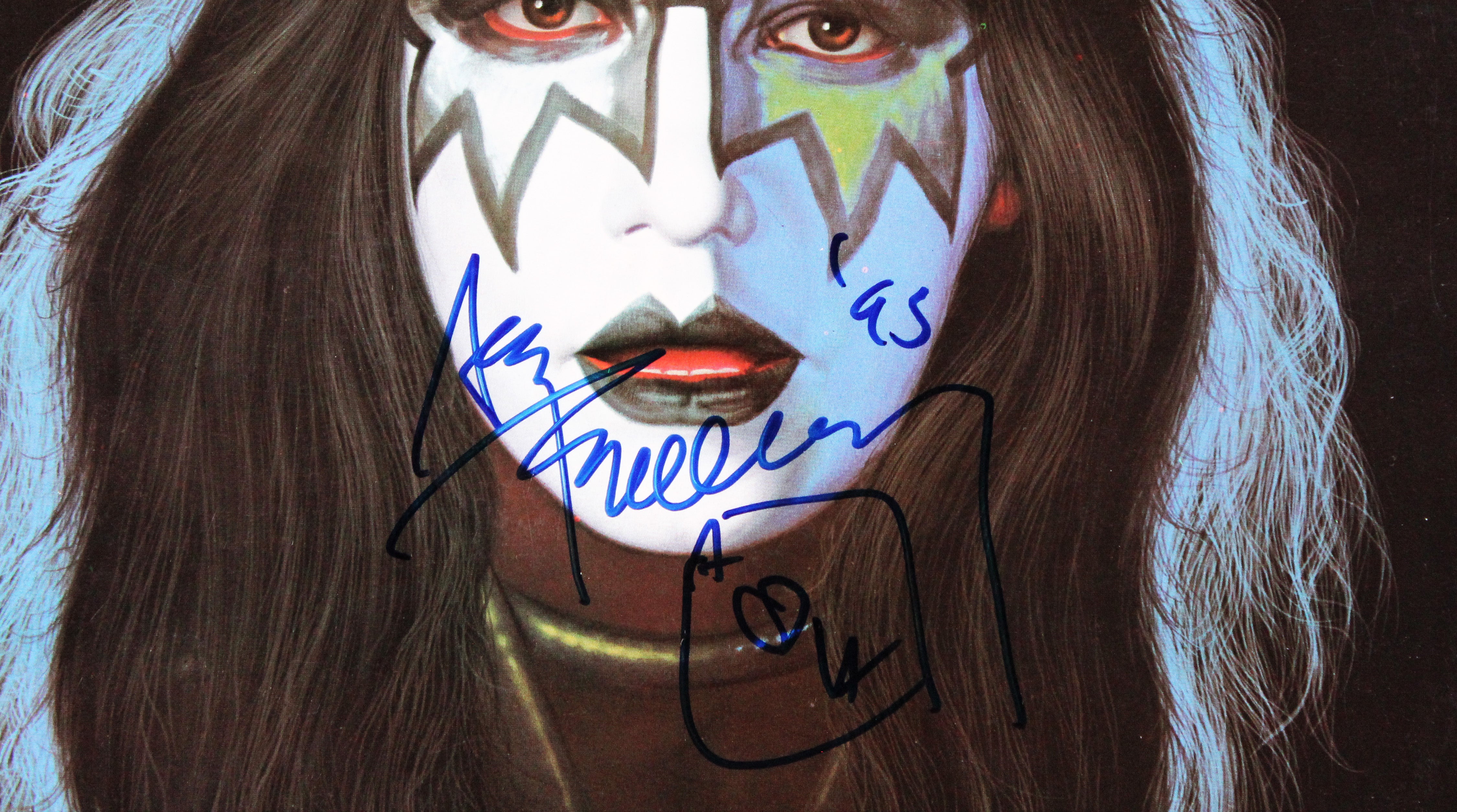 Ace Frehley Authentic Signed KISS Solo 1978 Album Cover W/ Vinyl BAS #BS78248