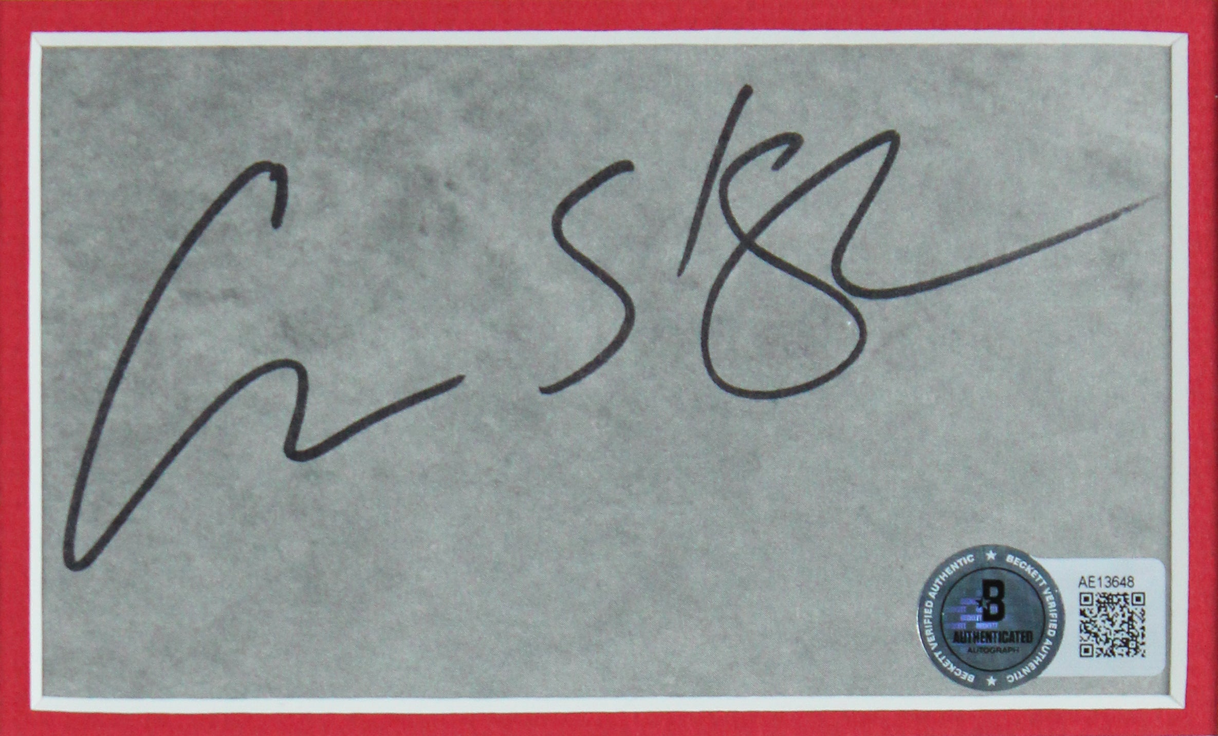 Chris Kyle Authentic Signed & Framed Cut Signature Autographed BAS #AE13648