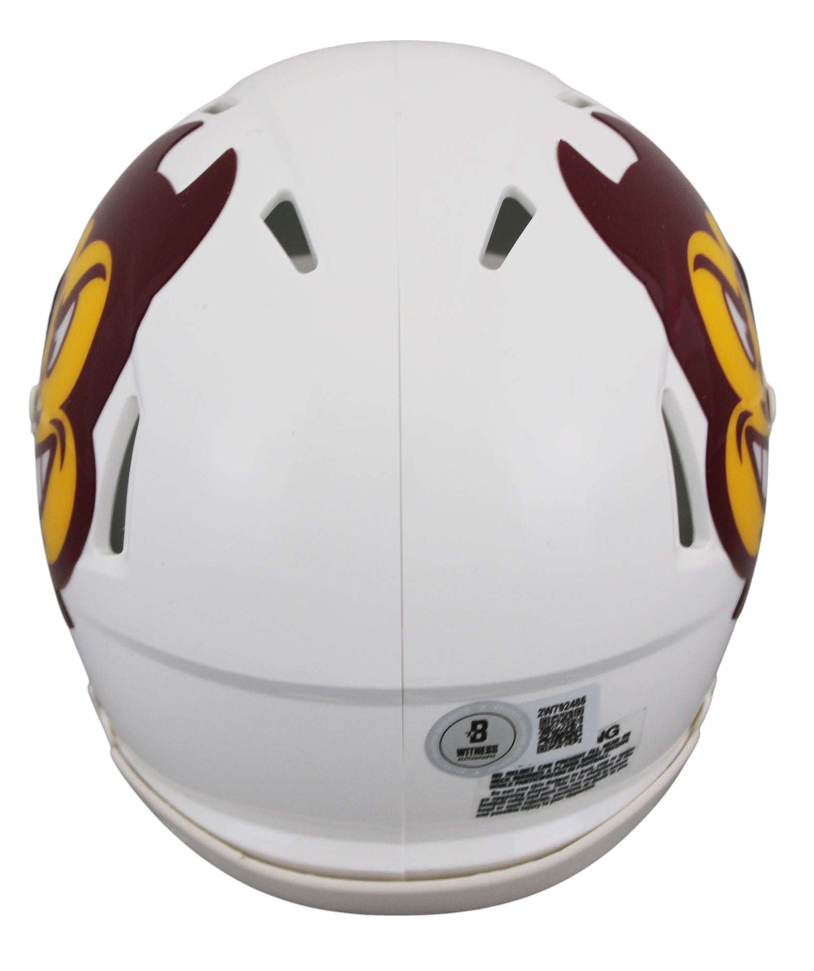 Arizona State Jordyn Tyson Signed White Speed Mini Helmet W/ Case BAS Witnessed