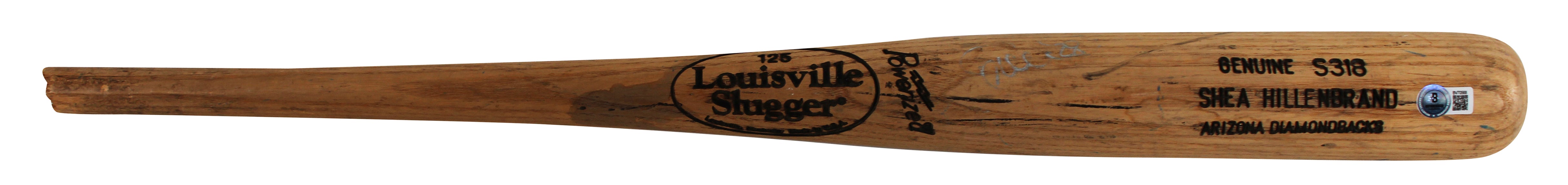 Shea Hillenbrand Signed Game Used Louisville Slugger Player Model Broken Bat BAS