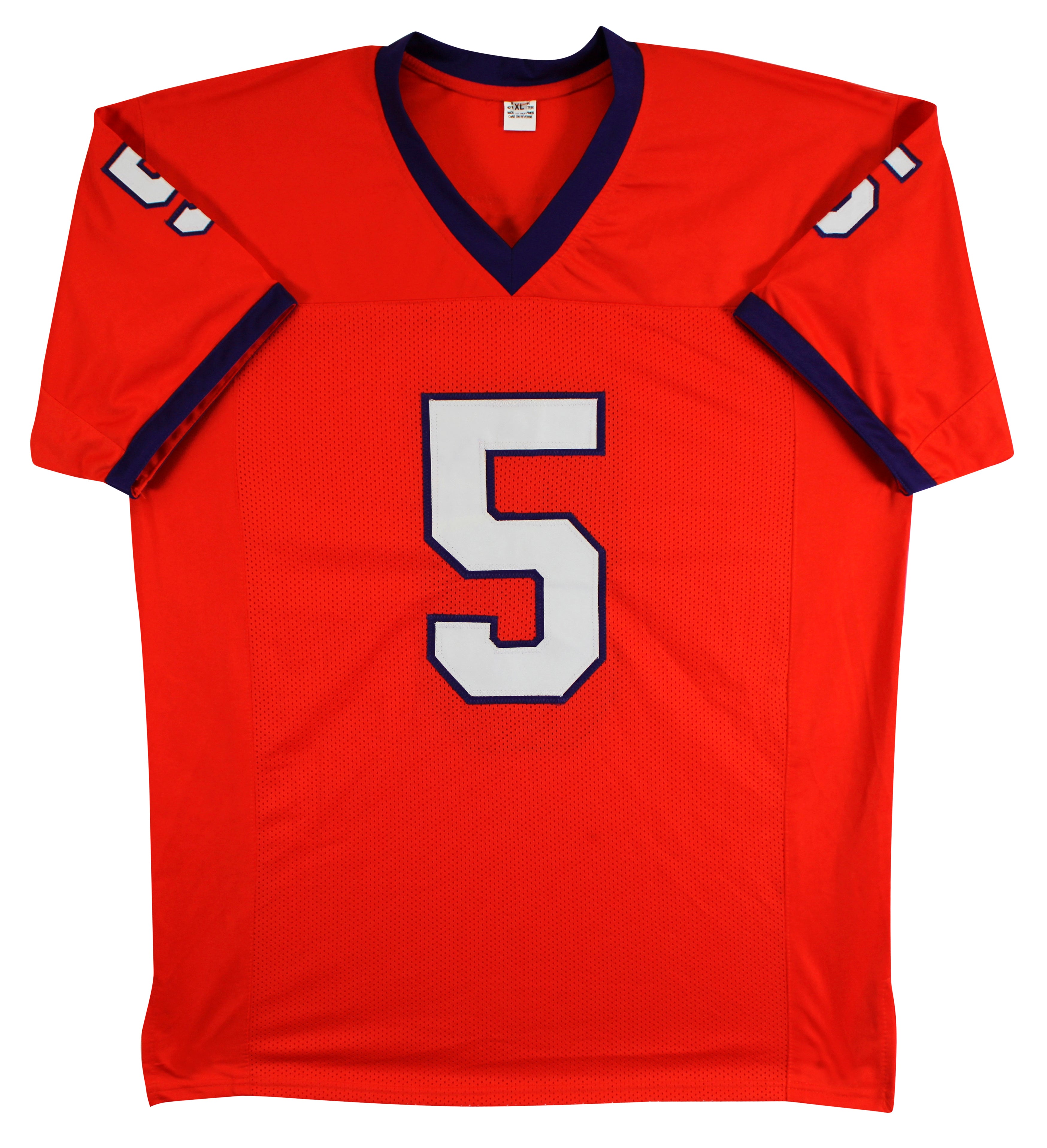 Clemson Tee Higgins Signed Orange Pro Style Jersey BAS Witnessed #WM94041